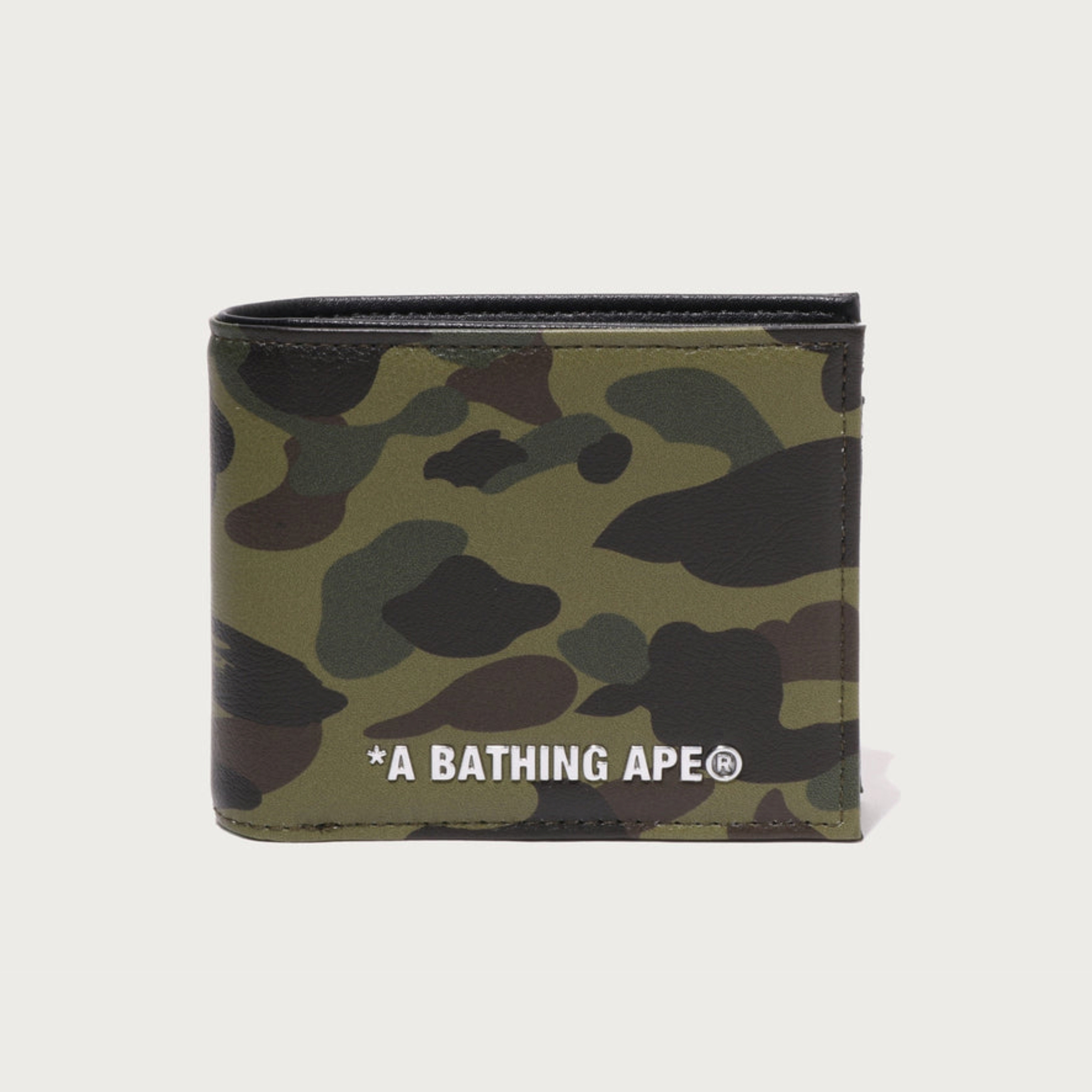 2026SS BAPE A BATHING APE BAPE 1ST CAMO MINI WALLET 迷彩 皮革 皮夾 短夾 零錢袋 現貨 1M80190008