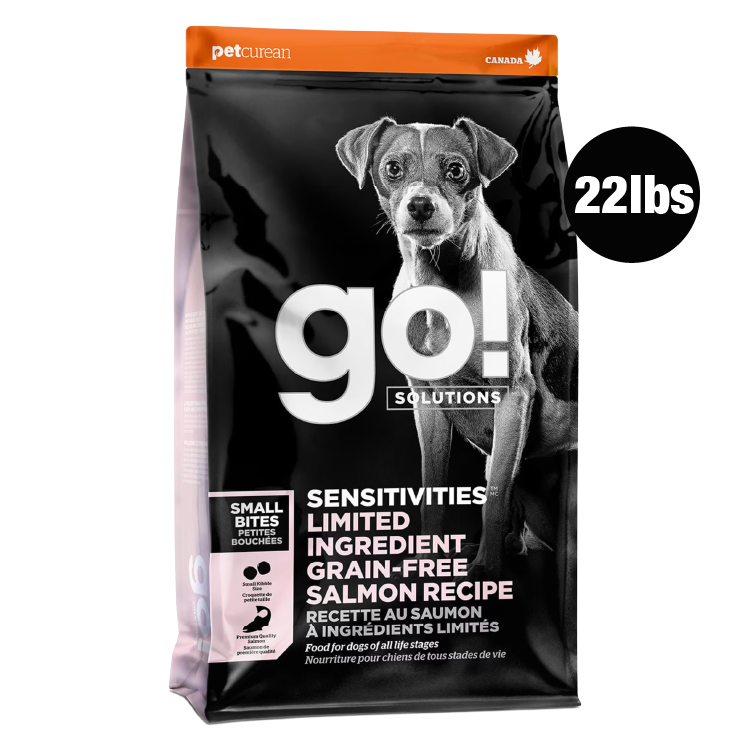 Go! Solutions 低敏系列-單⼀肉源無穀物 三文魚 小型犬配方22lbs