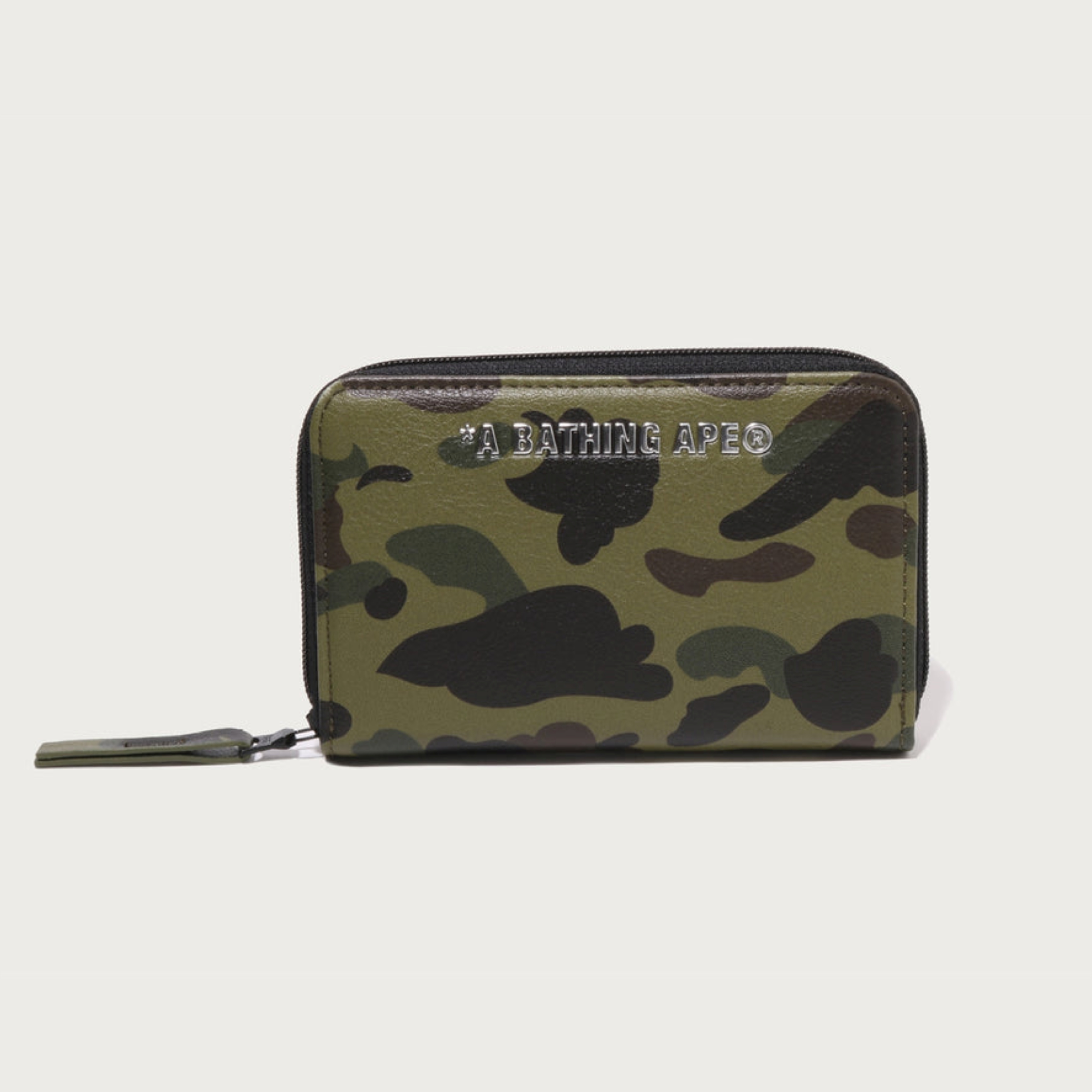 2026SS BAPE A BATHING APE BAPE 1ST CAMO WALLET 迷彩 皮革 拉鍊 皮夾 錢包 現貨 1M80190009