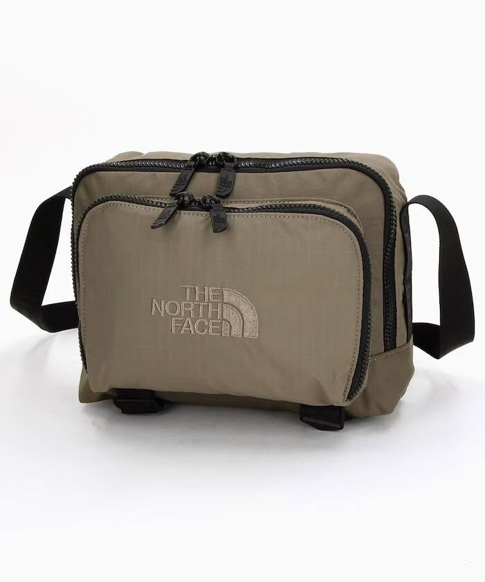 The north face purple label 紫標尼龍肩背包 卡其