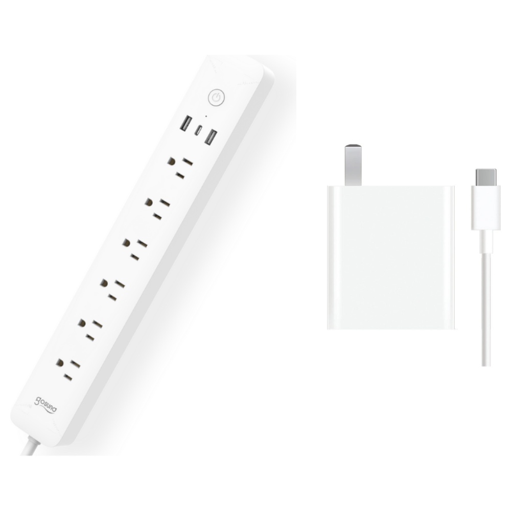 學習充電組【Gosund 酷客】30W Gan 智慧延長線 WP12 & 小米充電器套裝