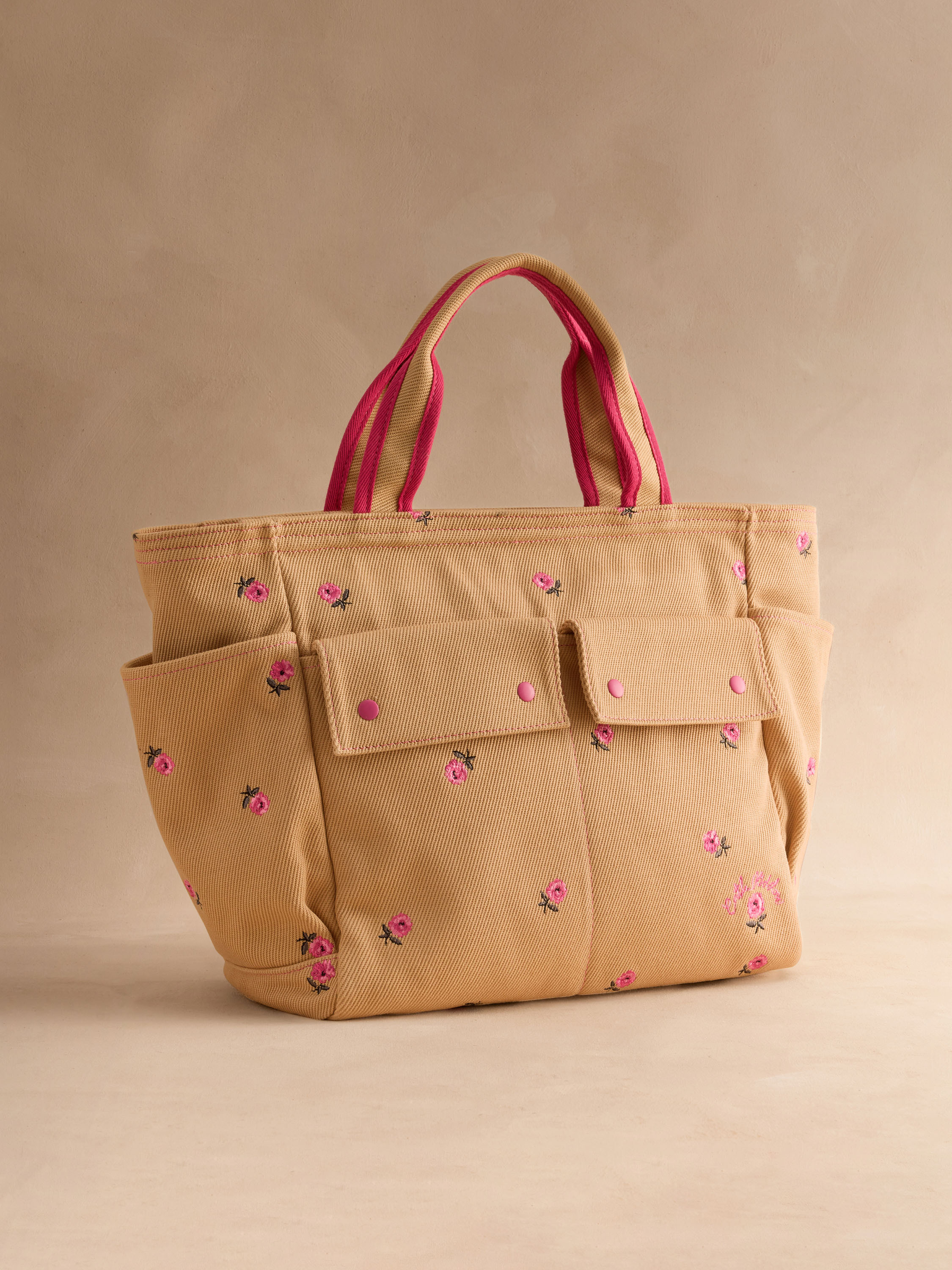 Rose Spaced 棉質托特包
