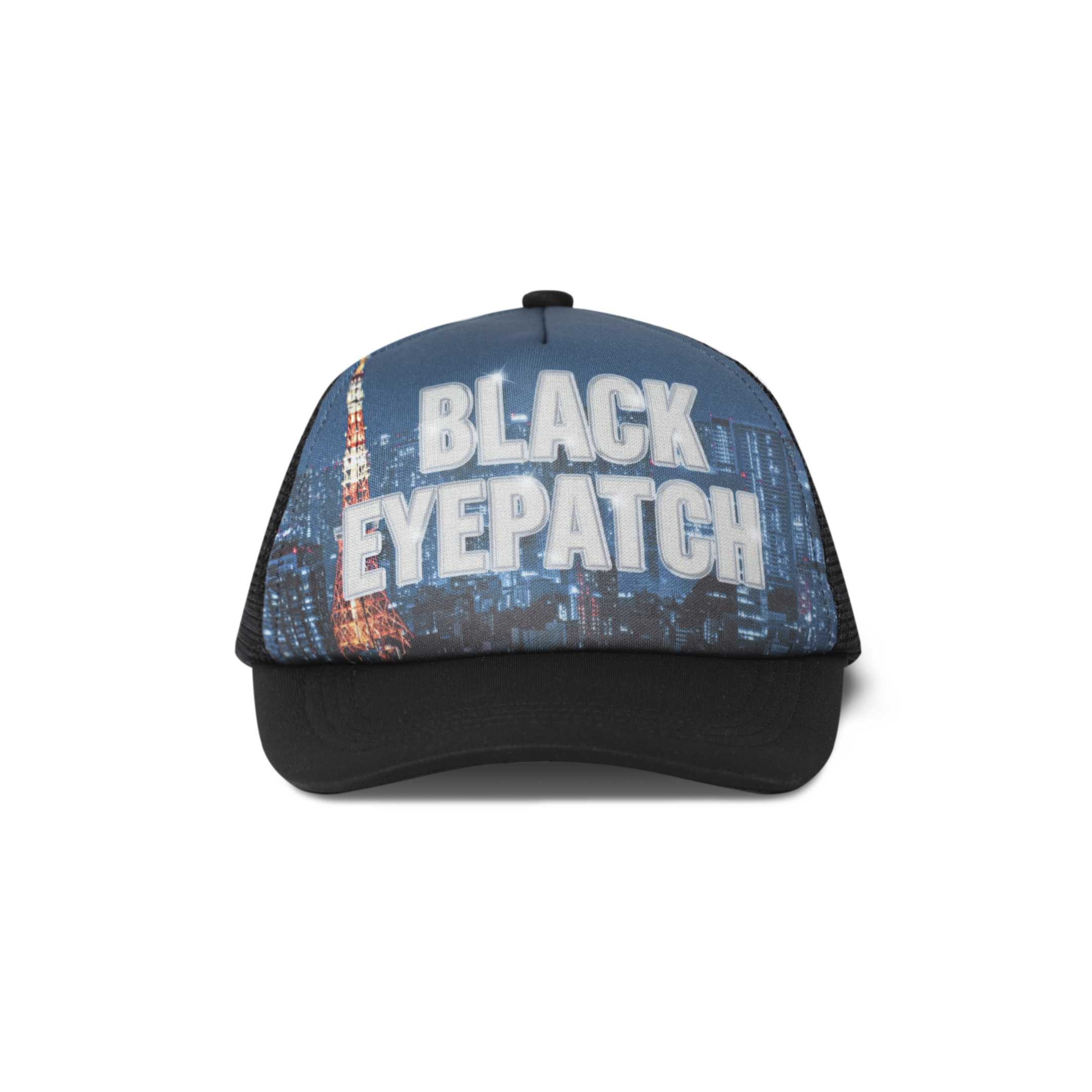 BLACK EYE PATCH DIAMOND CITY MESH CAP