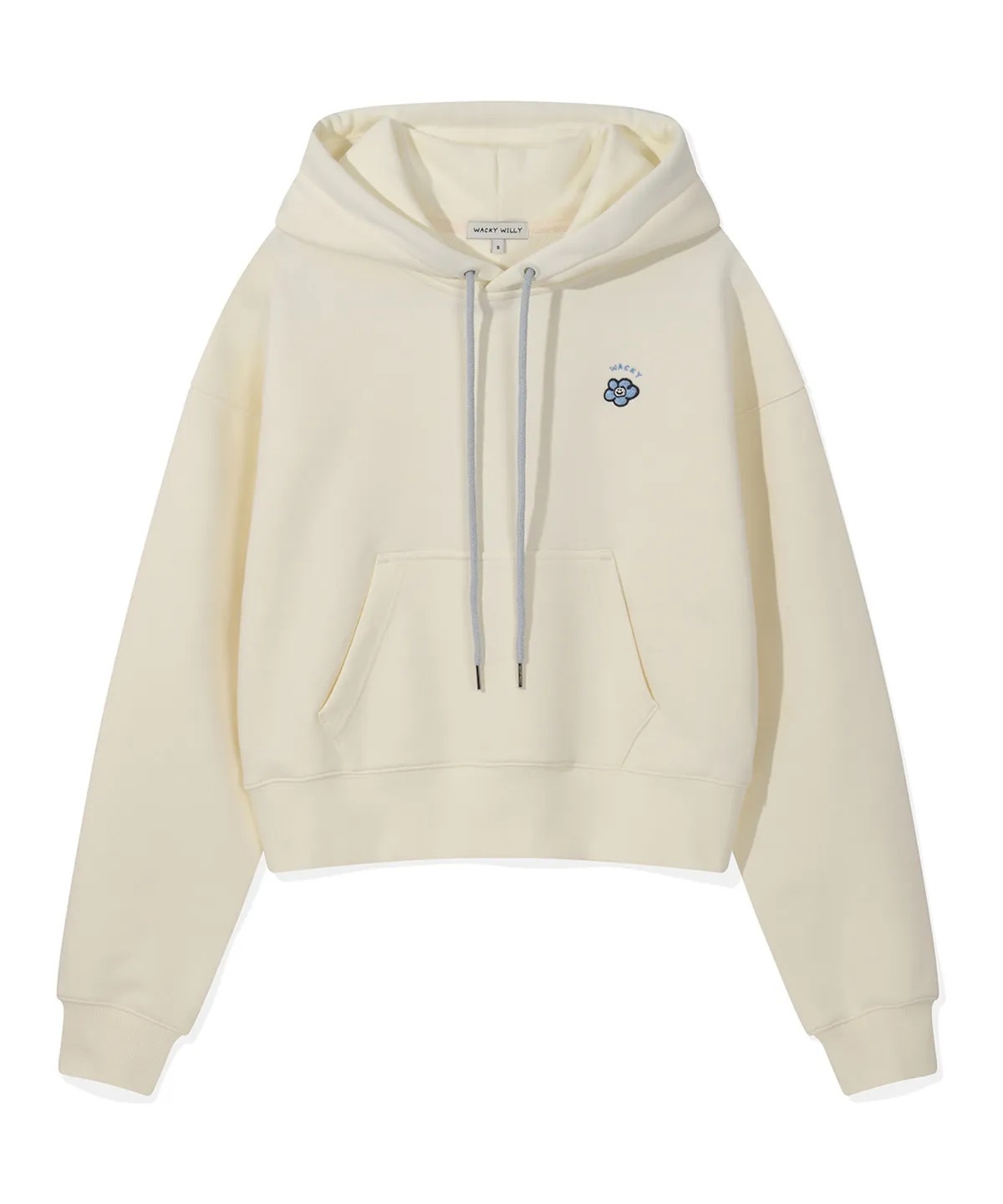 【隨時截單！限時優惠預訂】韓國 WACKY WILLY WOMEN LILY WAPPEN CROP HOODIE（2色）