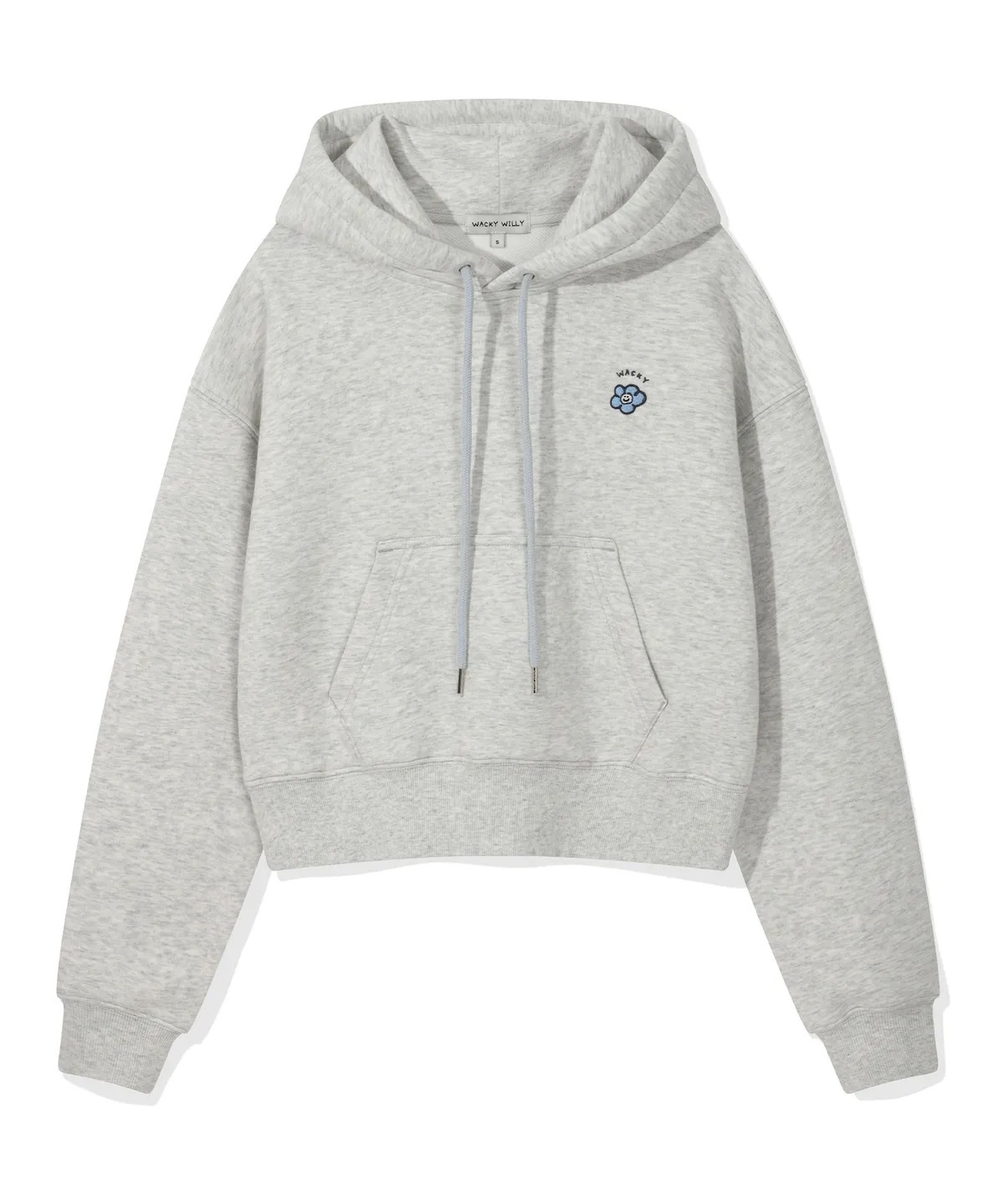 【30/8截單！限時優惠預訂】韓國 WACKY WILLY WOMEN LILY WAPPEN CROP HOODIE（2色）