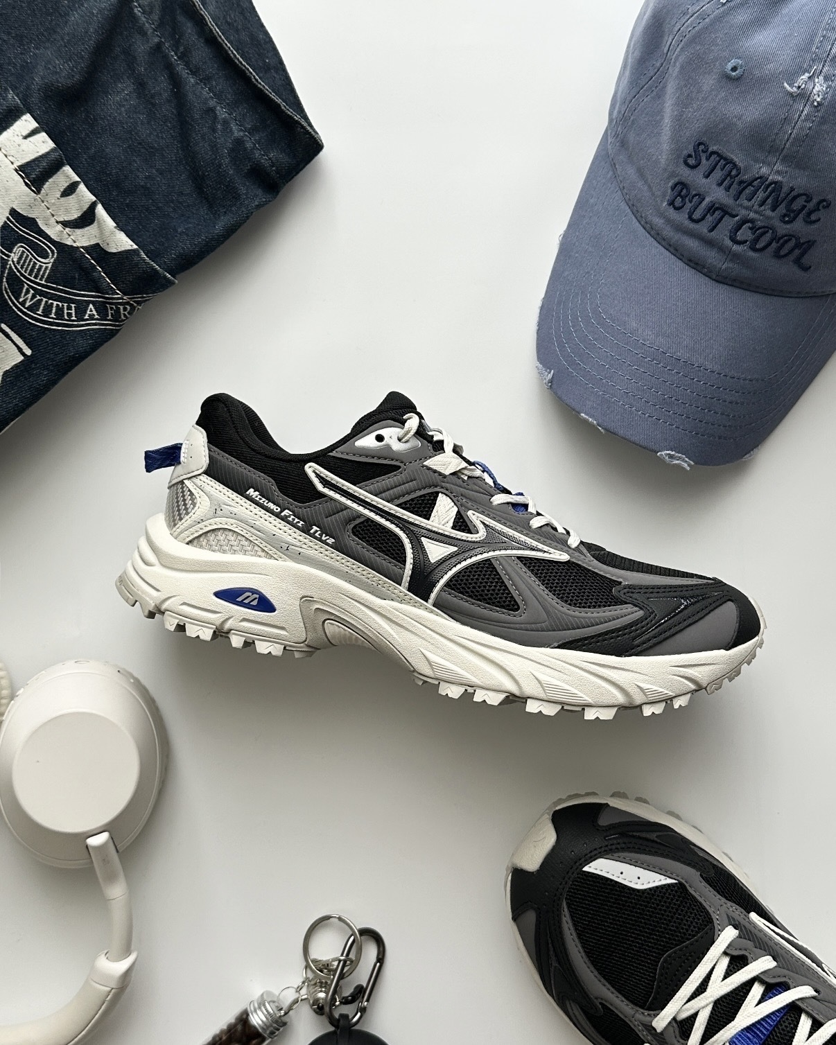 MIZUNO FIYI V2 霜藍灰 灰黑 炭灰 奶油底 復古 男女鞋 D1GH251918 / 預購