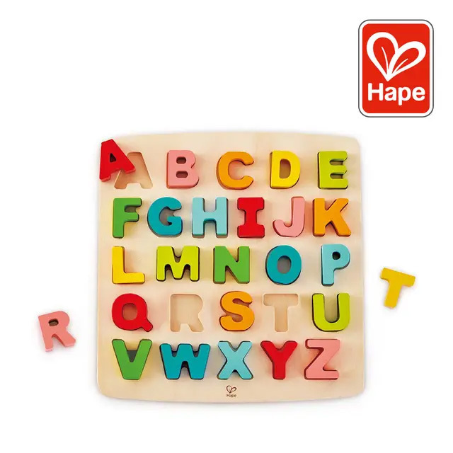 HAPE英文字母手抓板認知拼圖