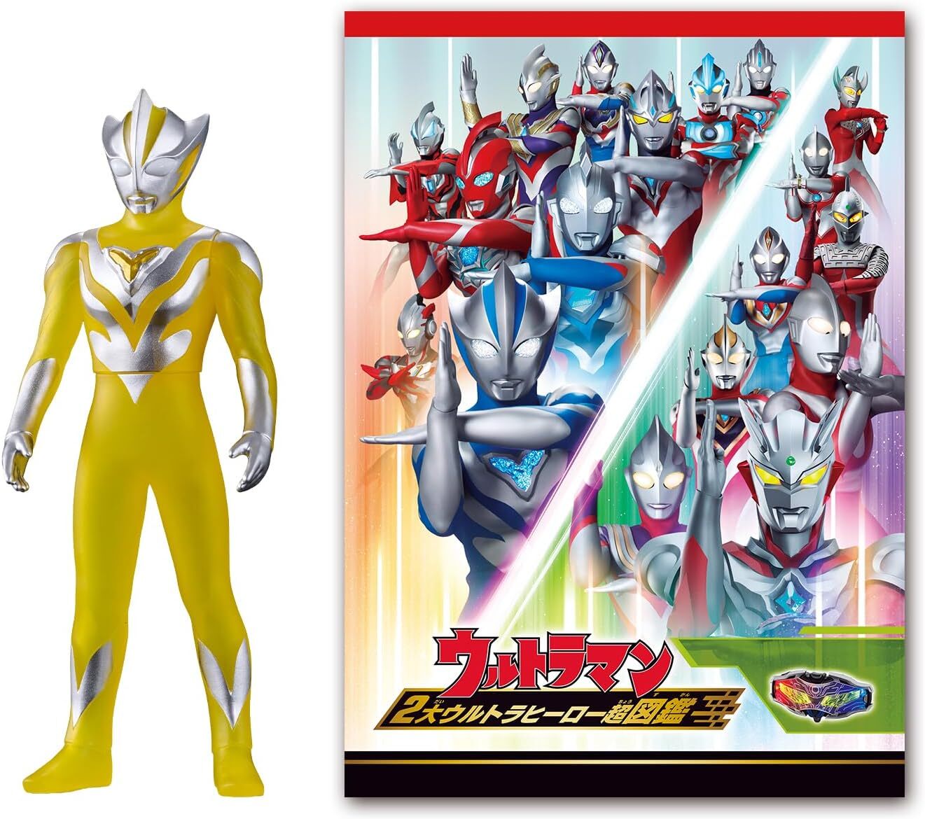 (BANDAI) 代理版 特攝 超人力霸王 雙極光英雄軟膠收藏套組 BAT-022193