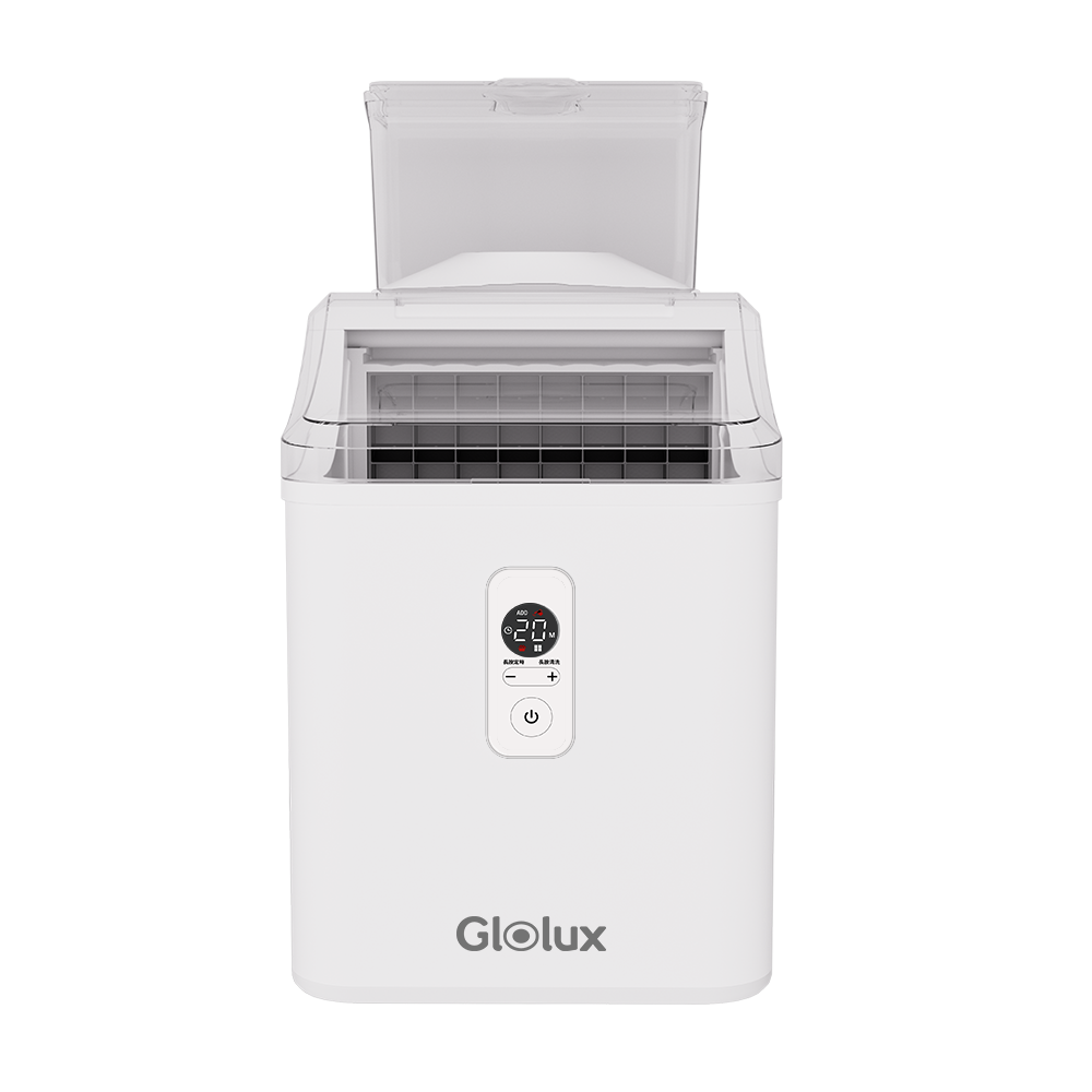Glolux 微電腦方塊製冰機｜透明冰・全自動製冰・24顆方塊冰（IMC-24S）