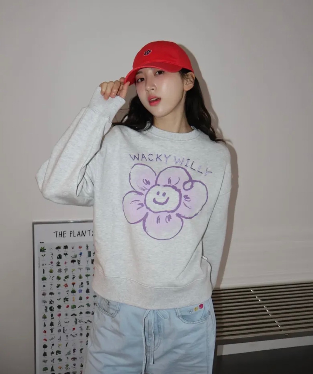 【隨時截單！限時優惠預訂】韓國 WACKY WILLY 25FW WOMEN BIG LILLY GRAPHIC SWEATSHIRT（3色）