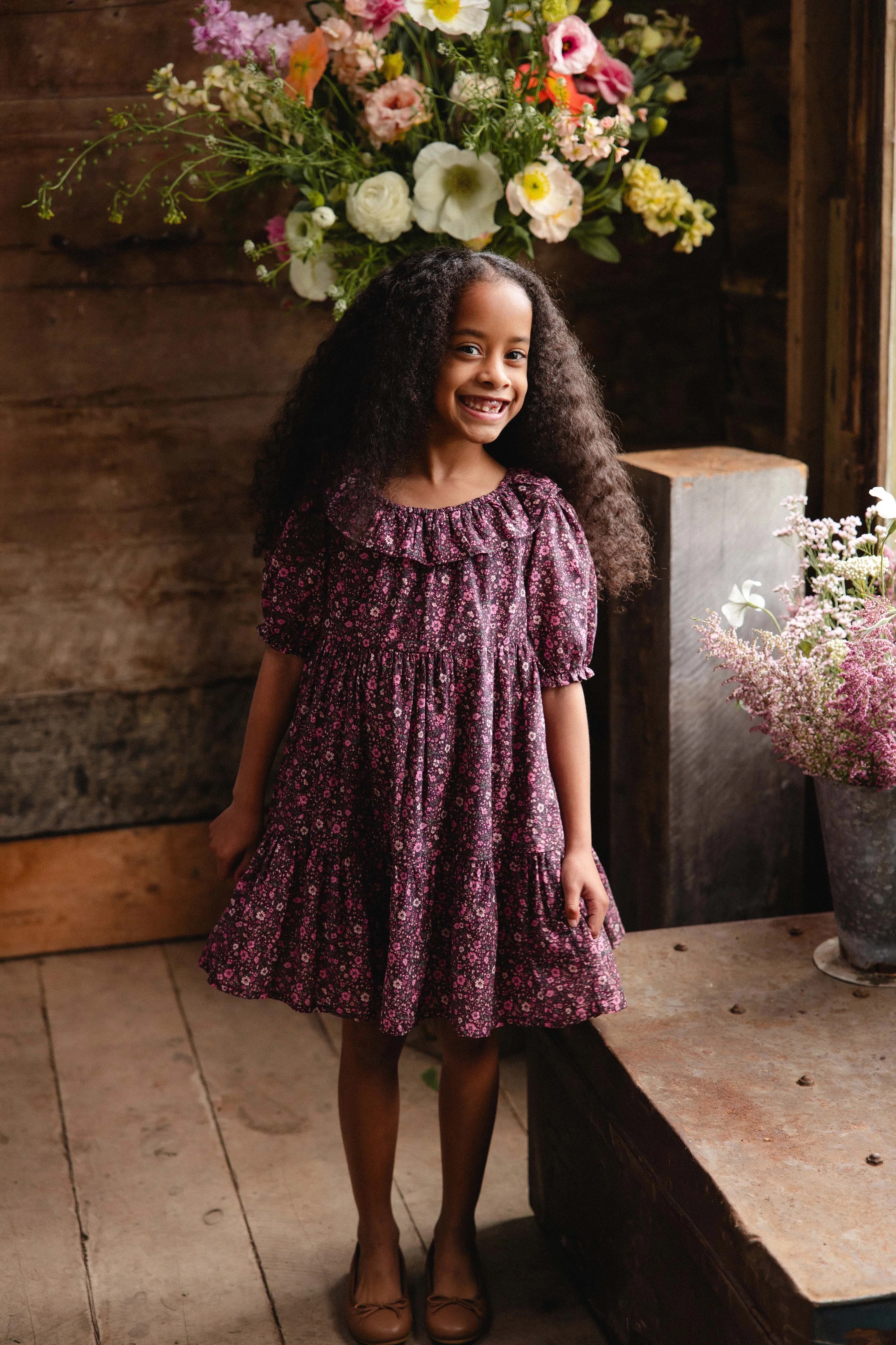 【預購】JAMIE KAY -Organic Cotton Acacia Dress（Flora Fig）