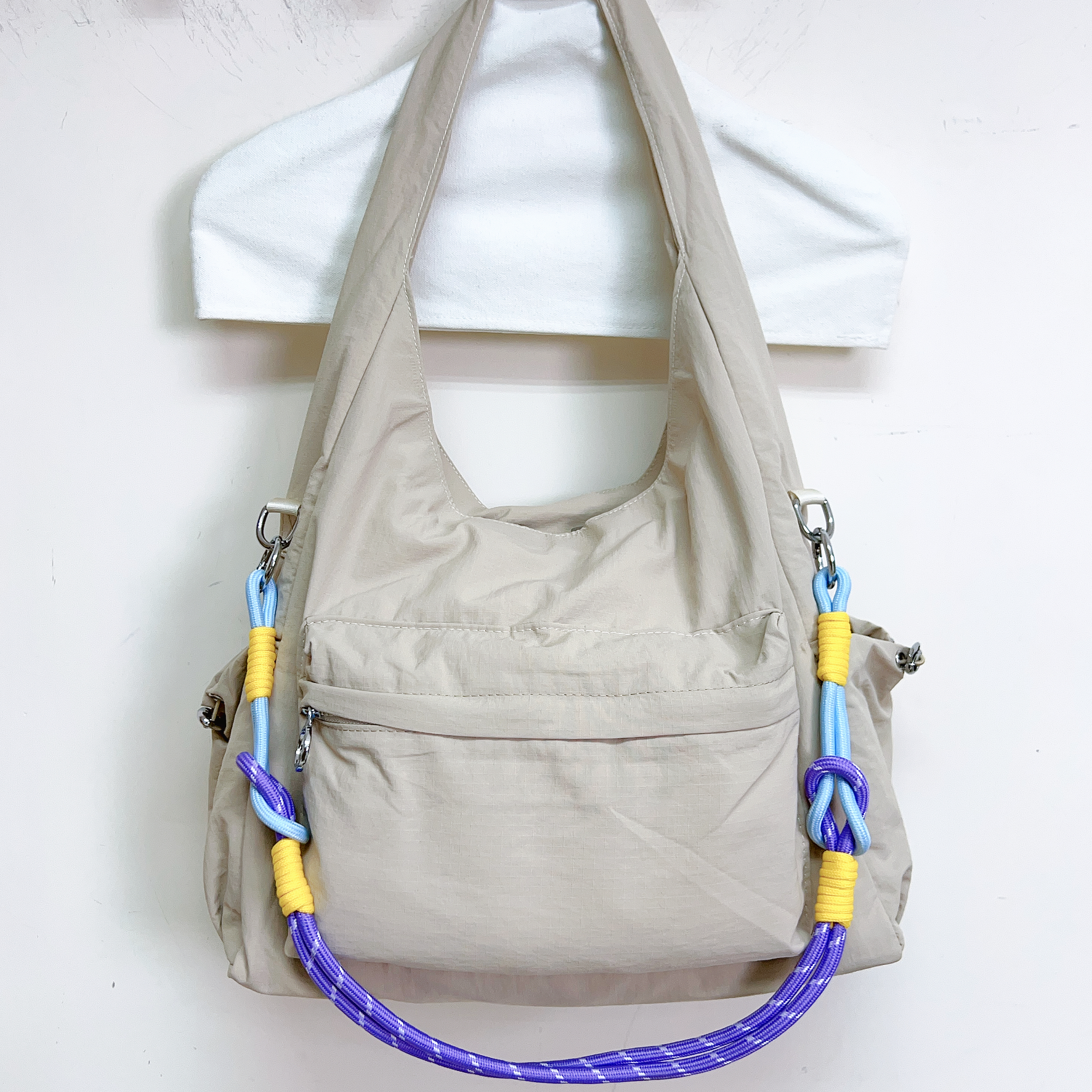 軟身多隔層防水料單肩包（闊40cm 高31cm 低闊16cm）#082