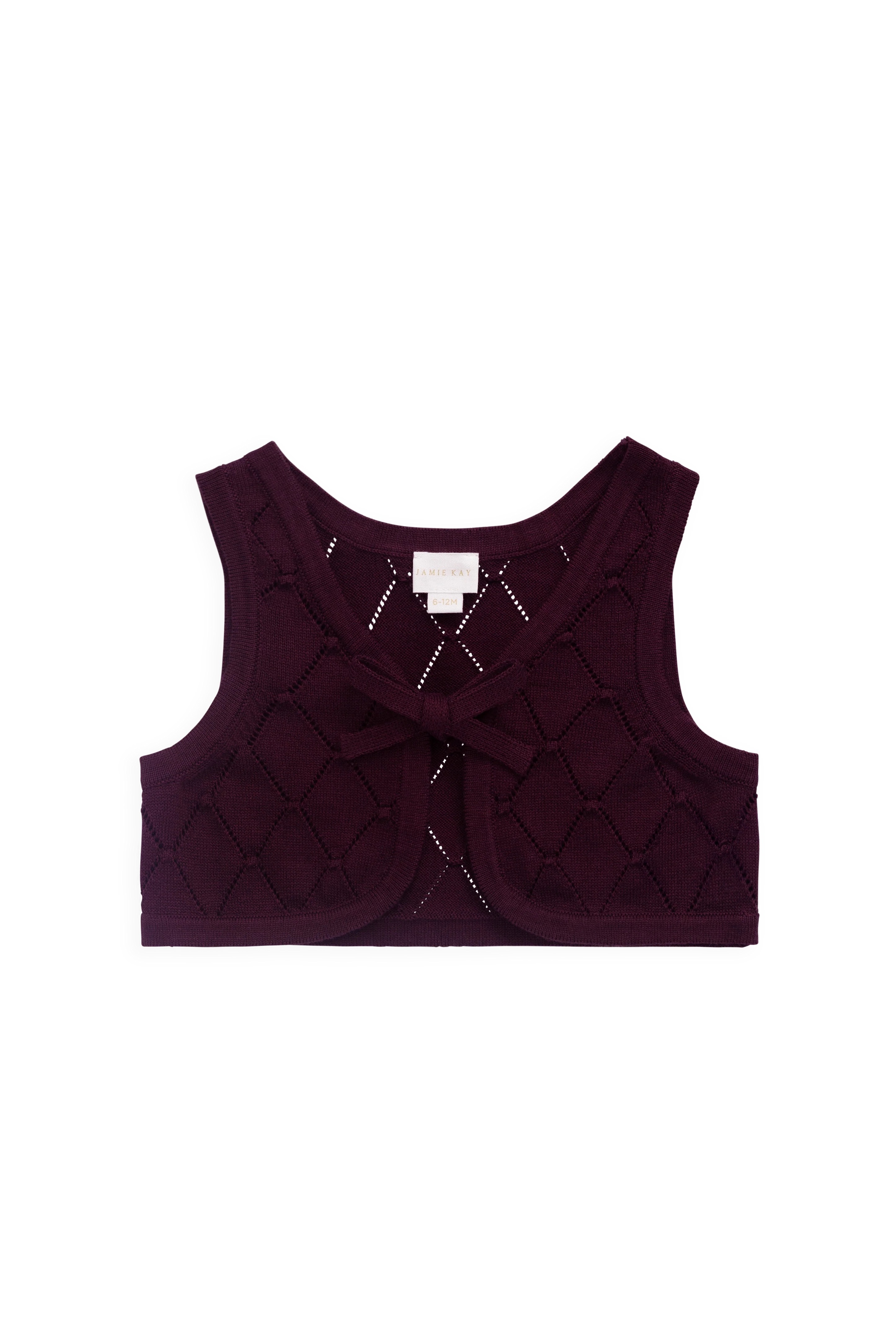 【預購】JAMIE KAY - Lilah Knitted Vest（Fig）