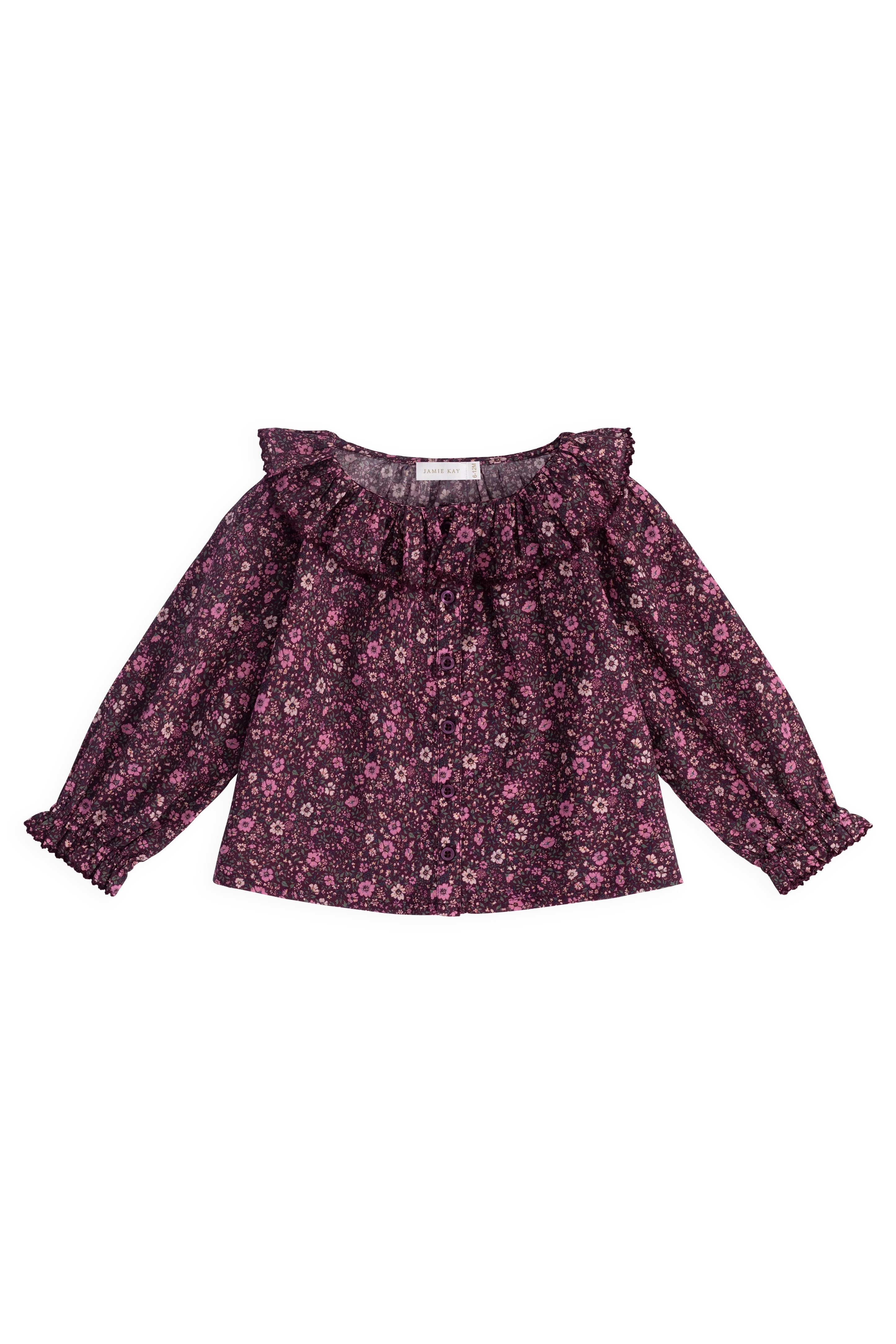 【預購】JAMIE KAY -Organic Cotton Cecile Top（Flora Fig）