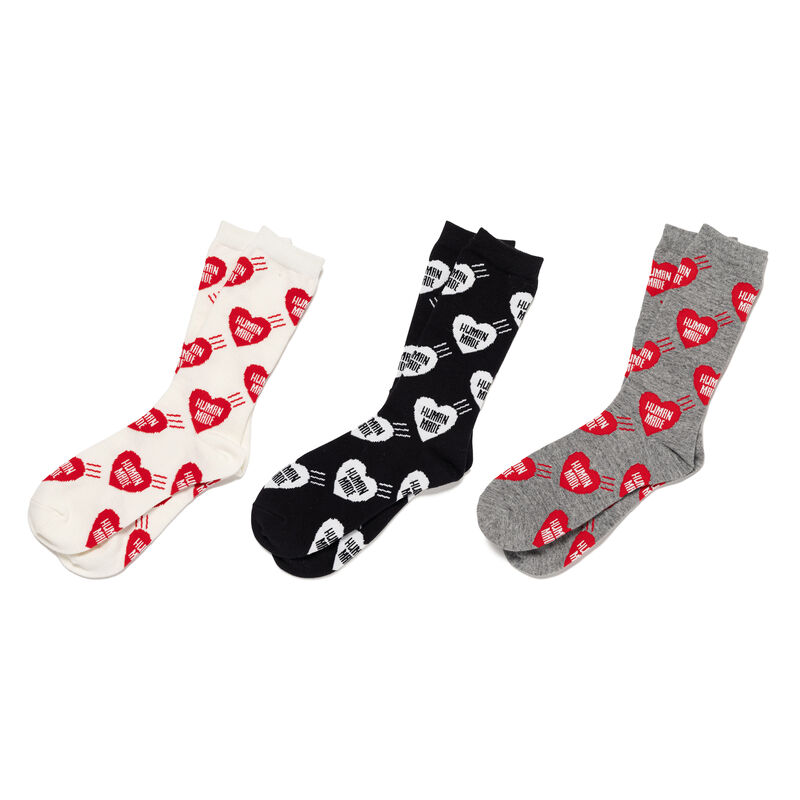 2026AW HUMAN MADE HEART SOCKS 愛心 長襪 襪子 現貨 HM32GD057