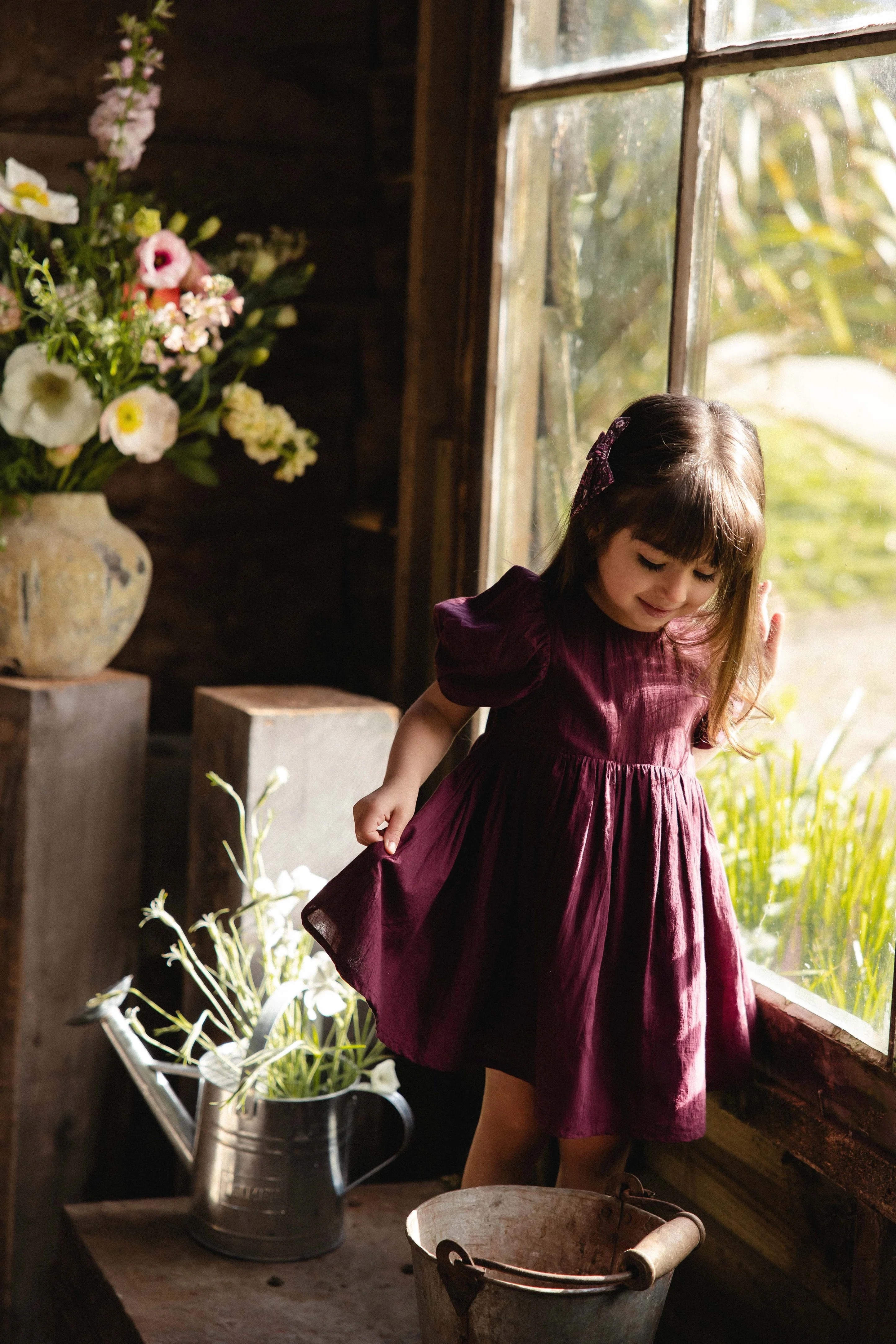 【預購】JAMIE KAY - Organic Cotton Frannie Dress（Fig）