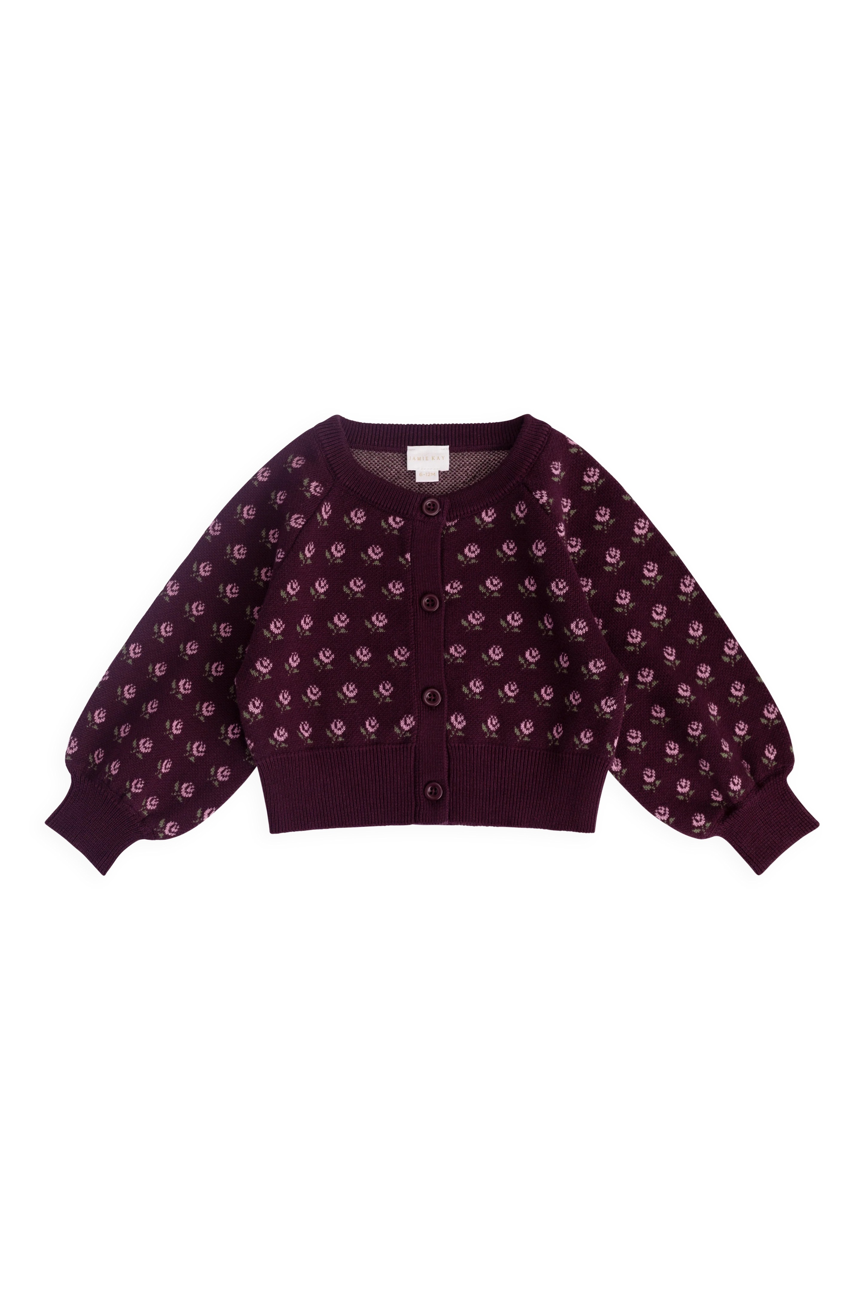 【預購】JAMIE KAY -Evie Cardigan（Evie Jacquard Fig）