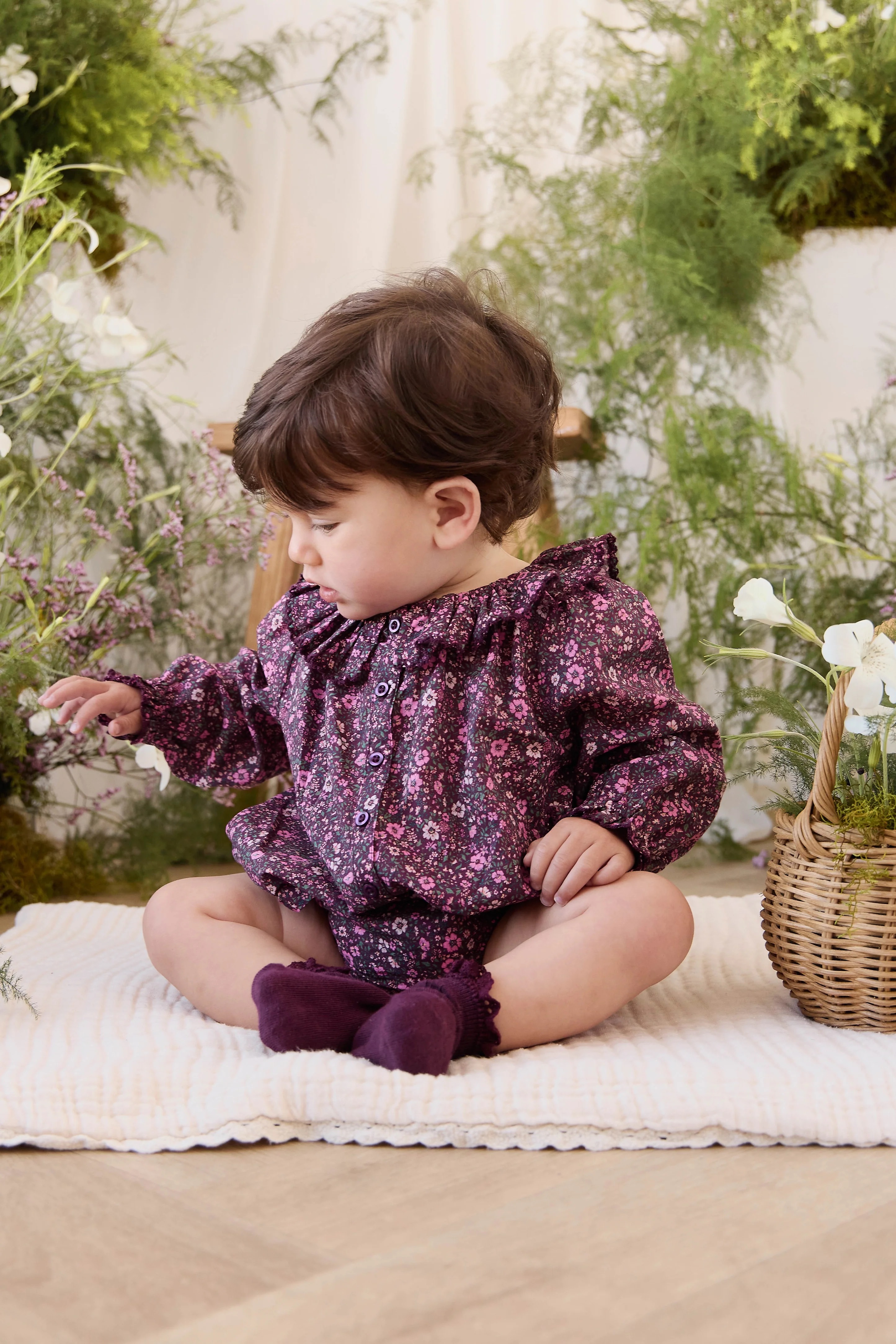 【預購】JAMIE KAY -Organic Cotton Frill Bloomer（Flora Fig）