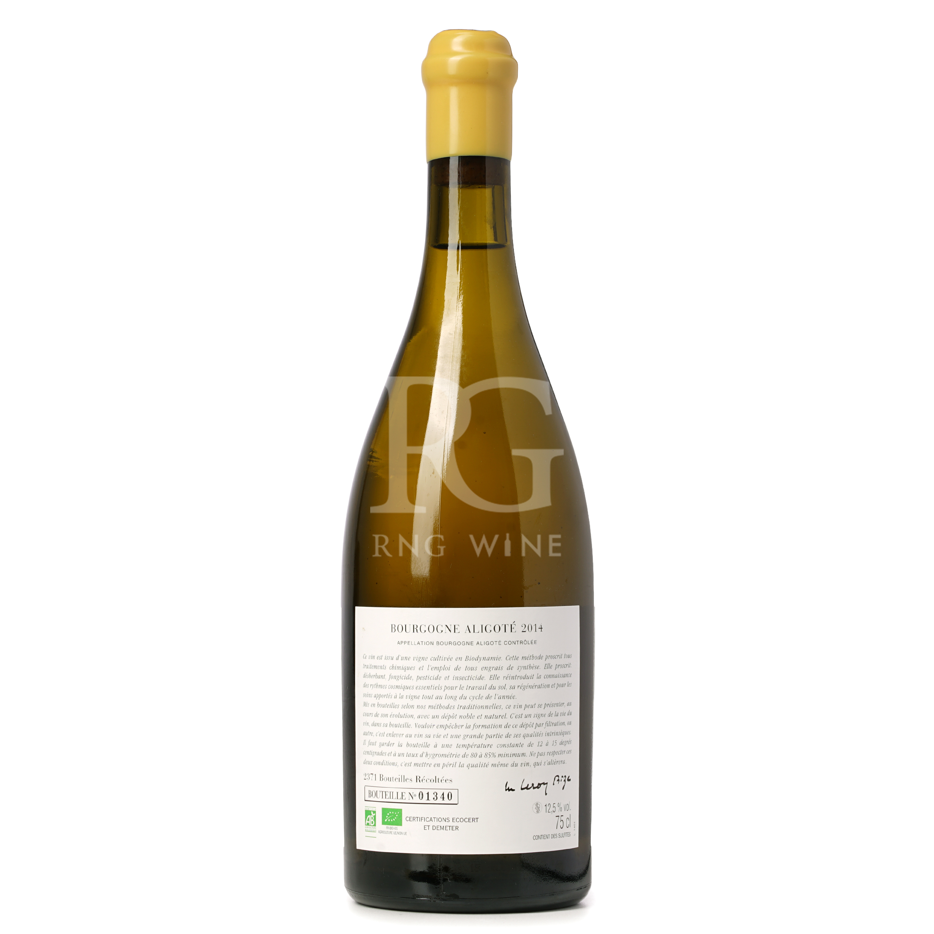 Domaine d'Auvenay Bourgogne Aligote Sous Chatelet 2014 (RP94)
