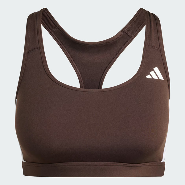Adidas 愛迪達 Opt Ess 3s Ms KA4708 女 內衣 運動內衣 中度支撐 透氣 深咖啡