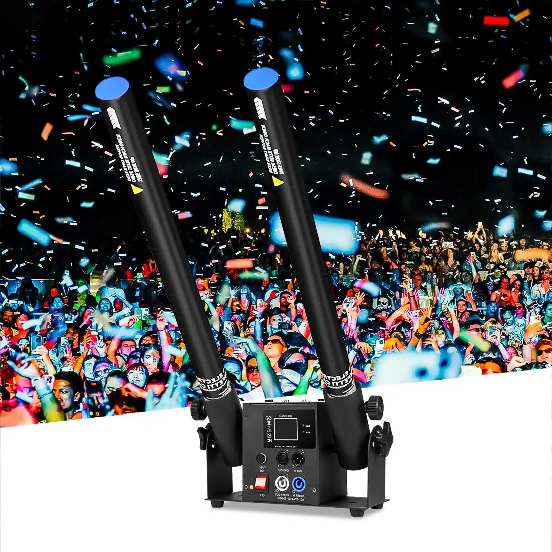 Moka SFX MK-CN03 2-Head Electric Confetti Cannons Machine