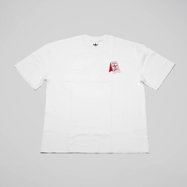 Adidas 愛迪達 Food Cart Tee KX1990 男 T恤 運動上衣 休閒短袖 印花 純棉 白