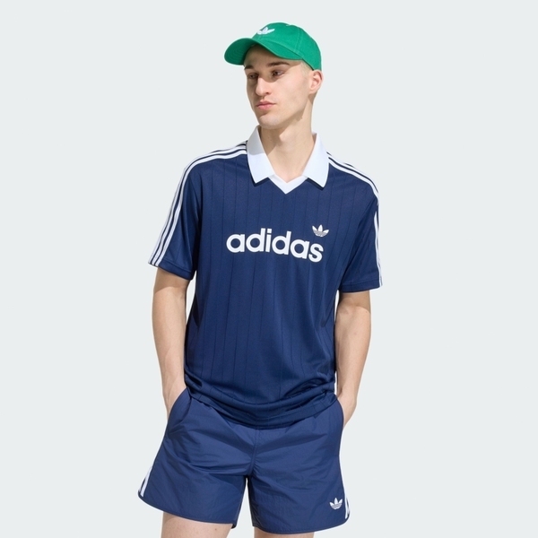 Adidas 愛迪達 Pinstr Jsy KS7456 男 Polo衫 運動上衣 休閒短袖 深藍