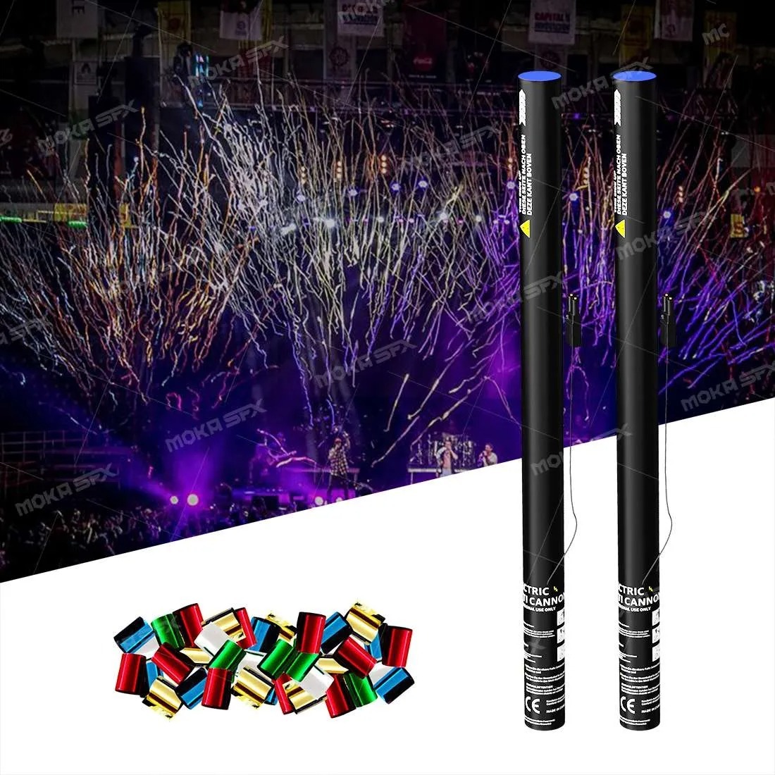 Moka SFX  80cm Electric Confetti Cartridge/Electric Cannon Confetti Cannon
