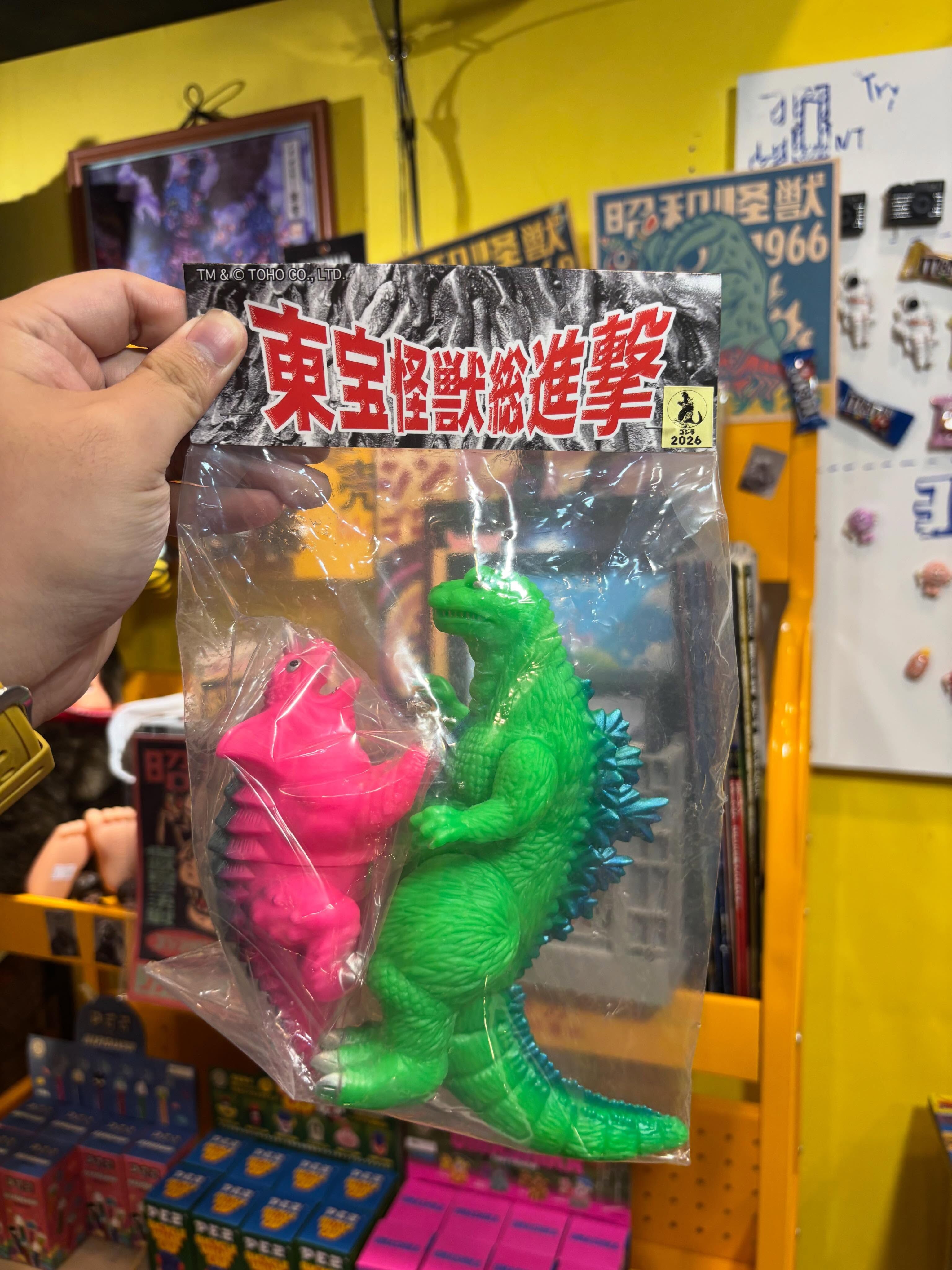 SUNGUTS《怪獸總進擊》雙怪獸軟膠套組