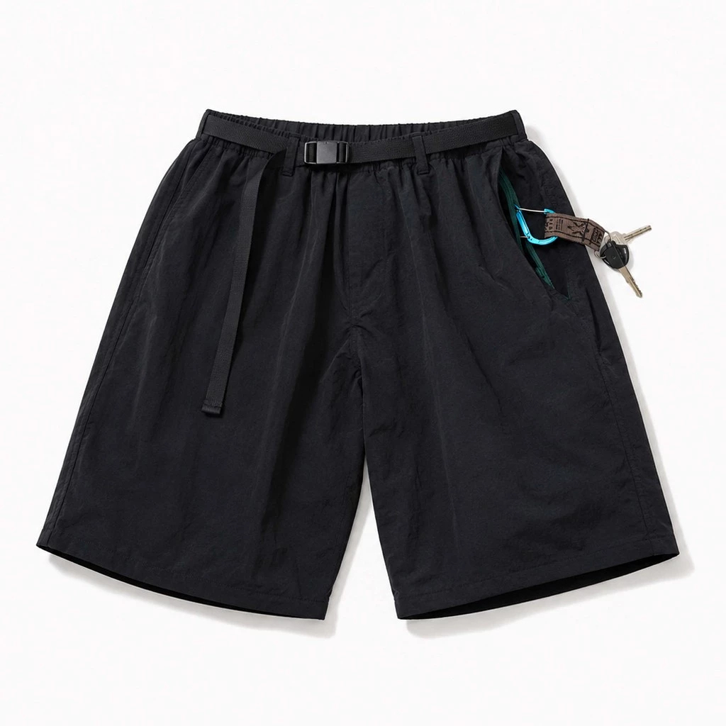 SIGHT Clothing｜Freedom Baggy Capri Short (Obsidian Black)