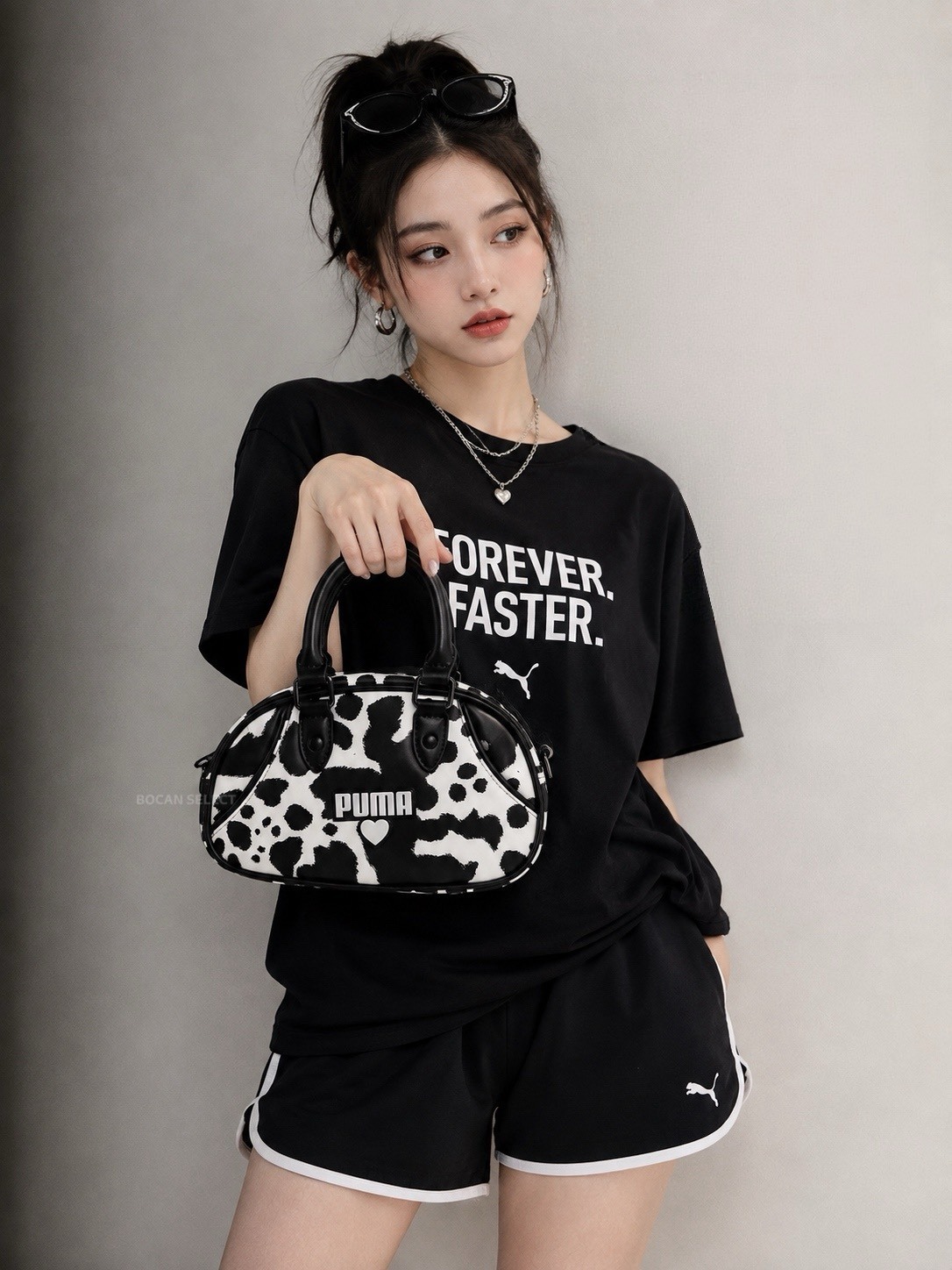 PUMA 大麥町 斑點 保齡球包