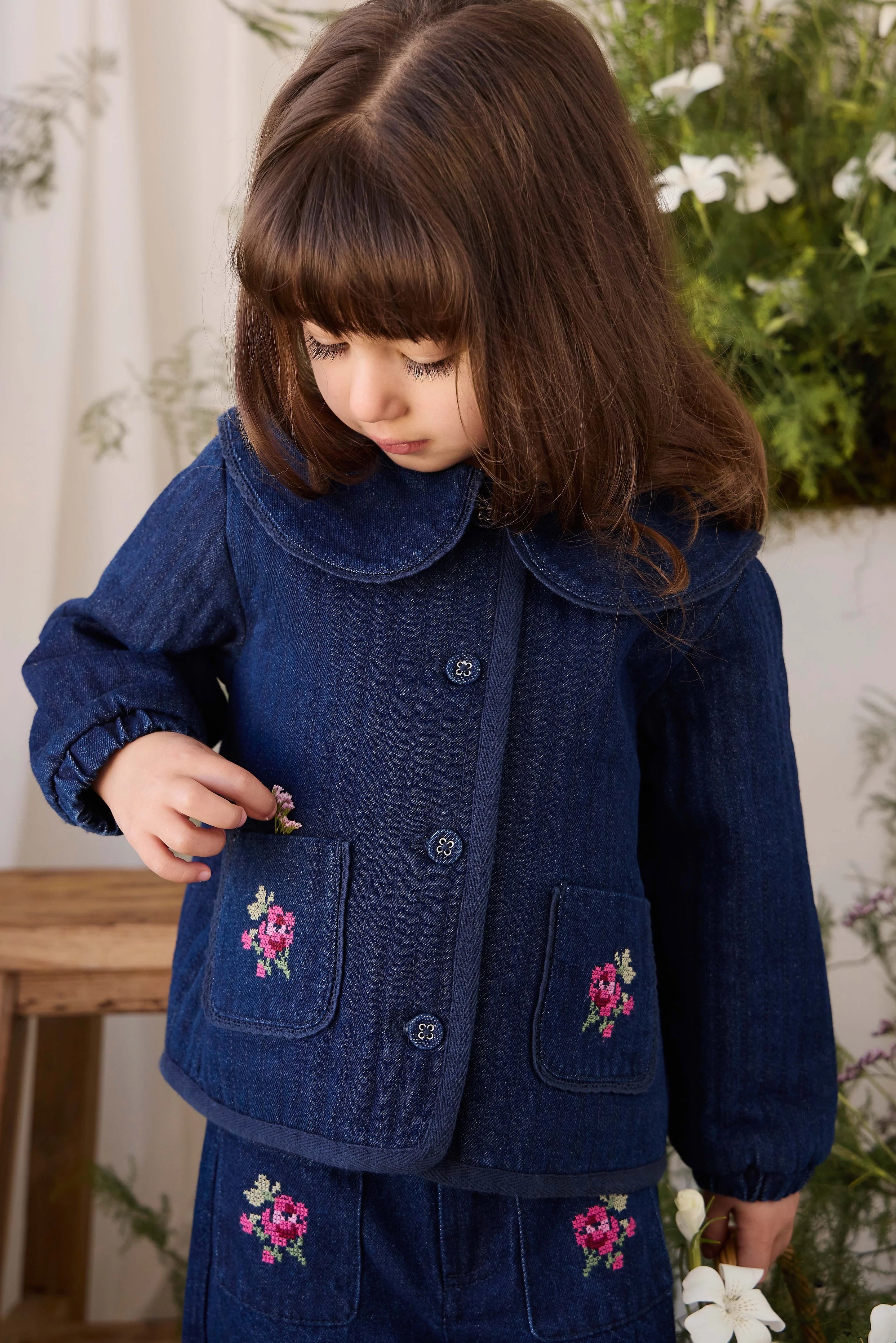 【預購】JAMIE KAY - Gracen Jacket（Deep Sea Denim Orchid Rose）