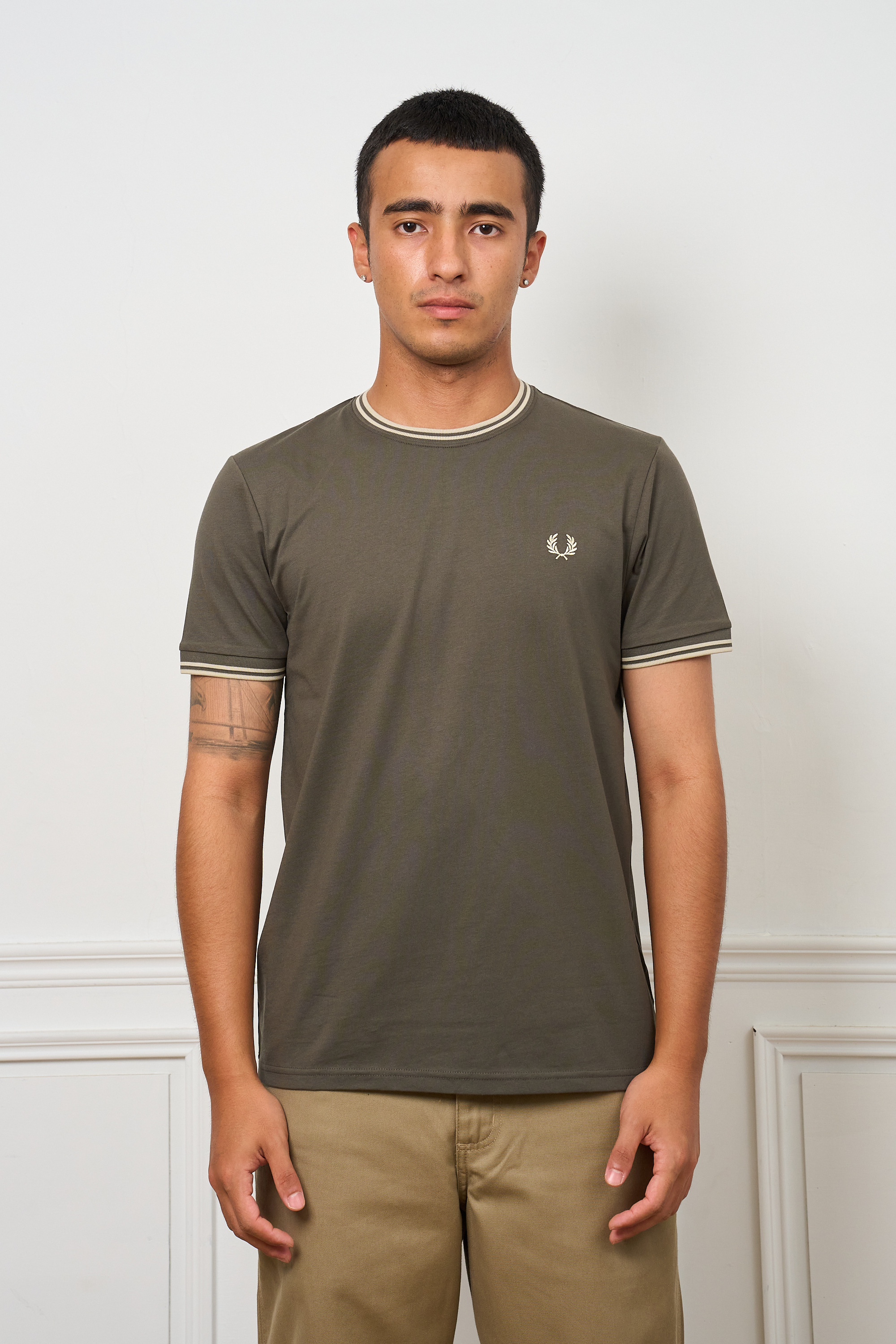 FRED PERRY 雙飾邊桂冠圓領衫Twin Tipped T-Shirt【M1588V】