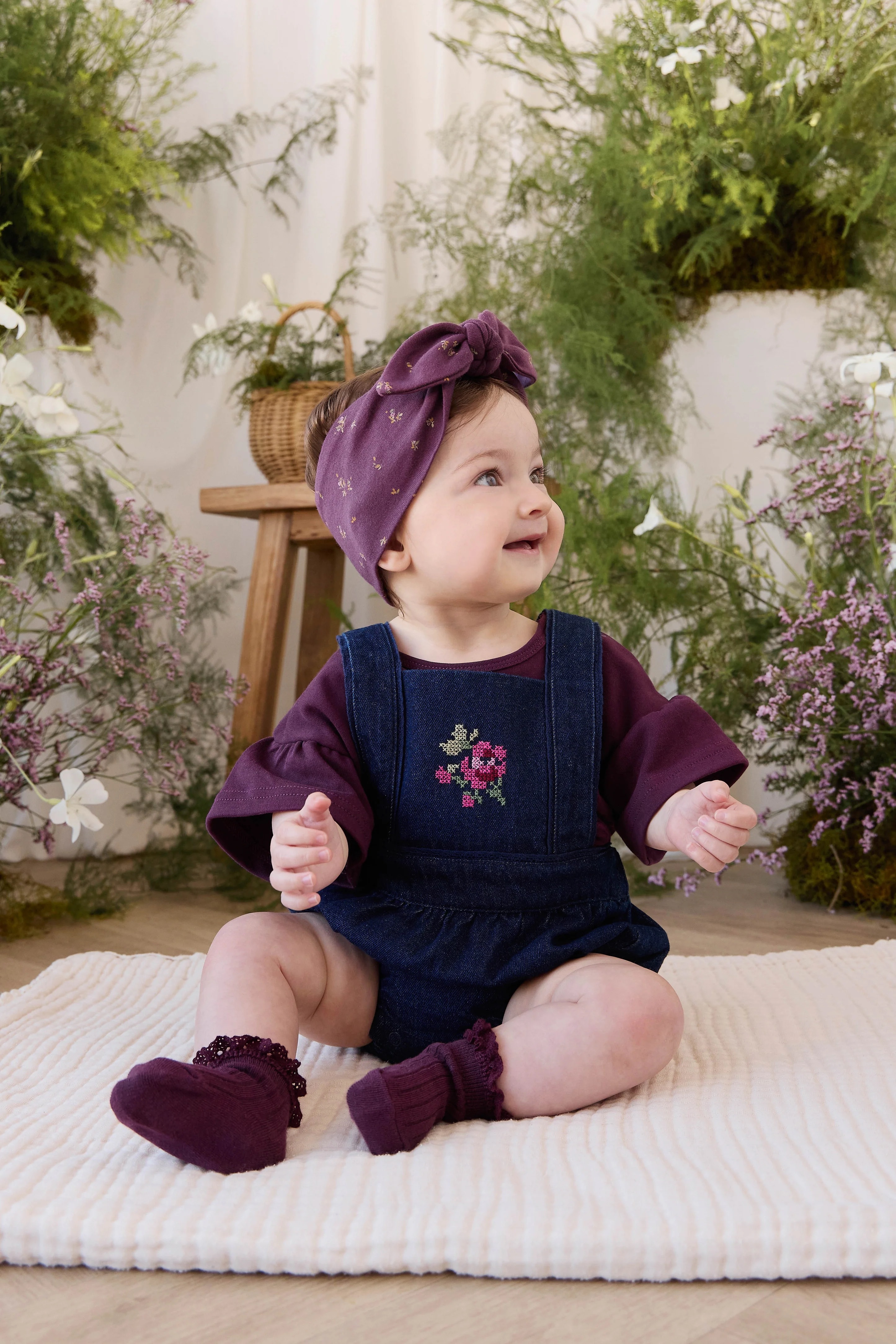 【預購】JAMIE KAY -Calianna Playsuit（Deep Sea Denim Orchid Rose）