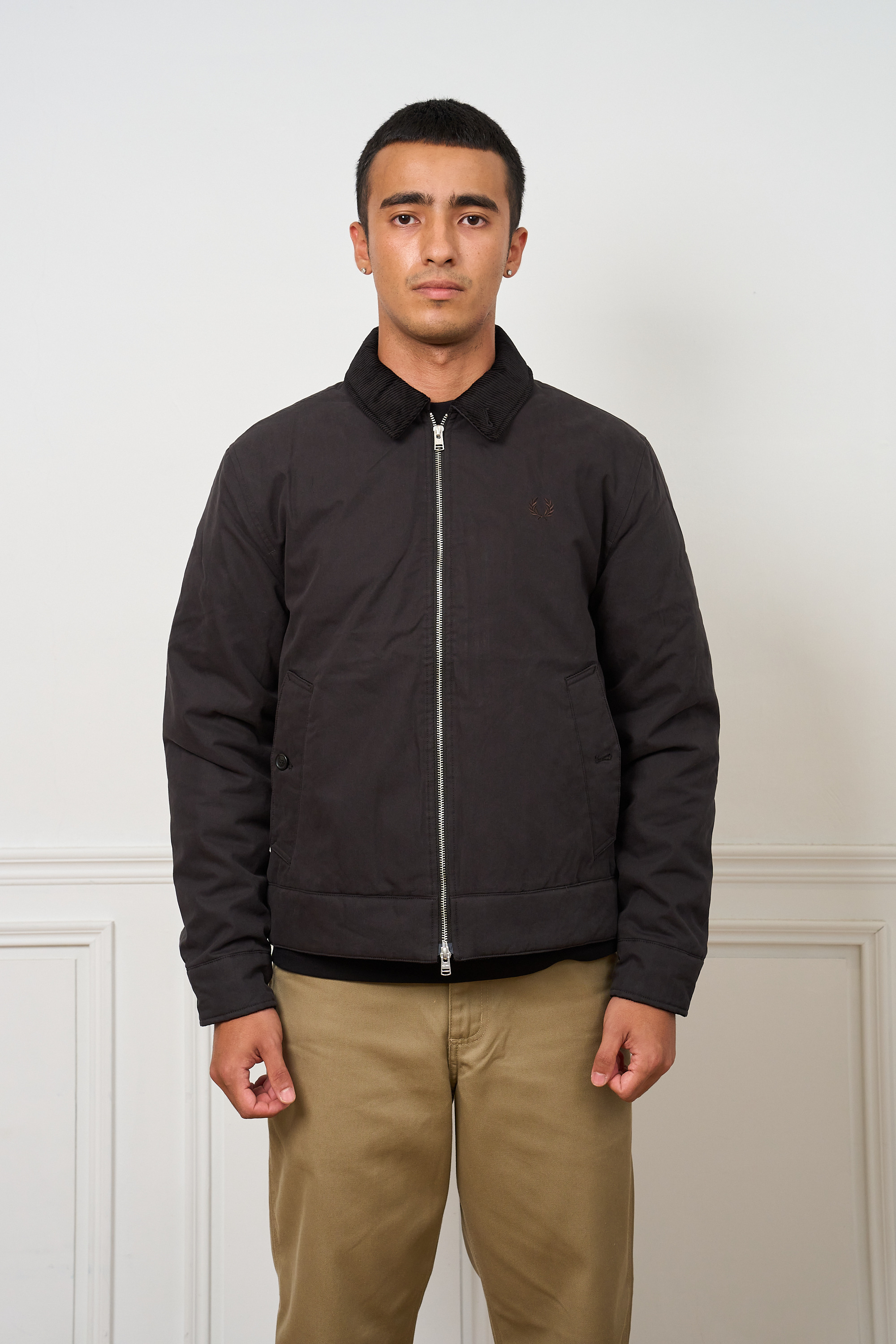 FRED PERRY 雋永燈芯絨領卡班夾克COTTON CABAN JACKET【J8535】