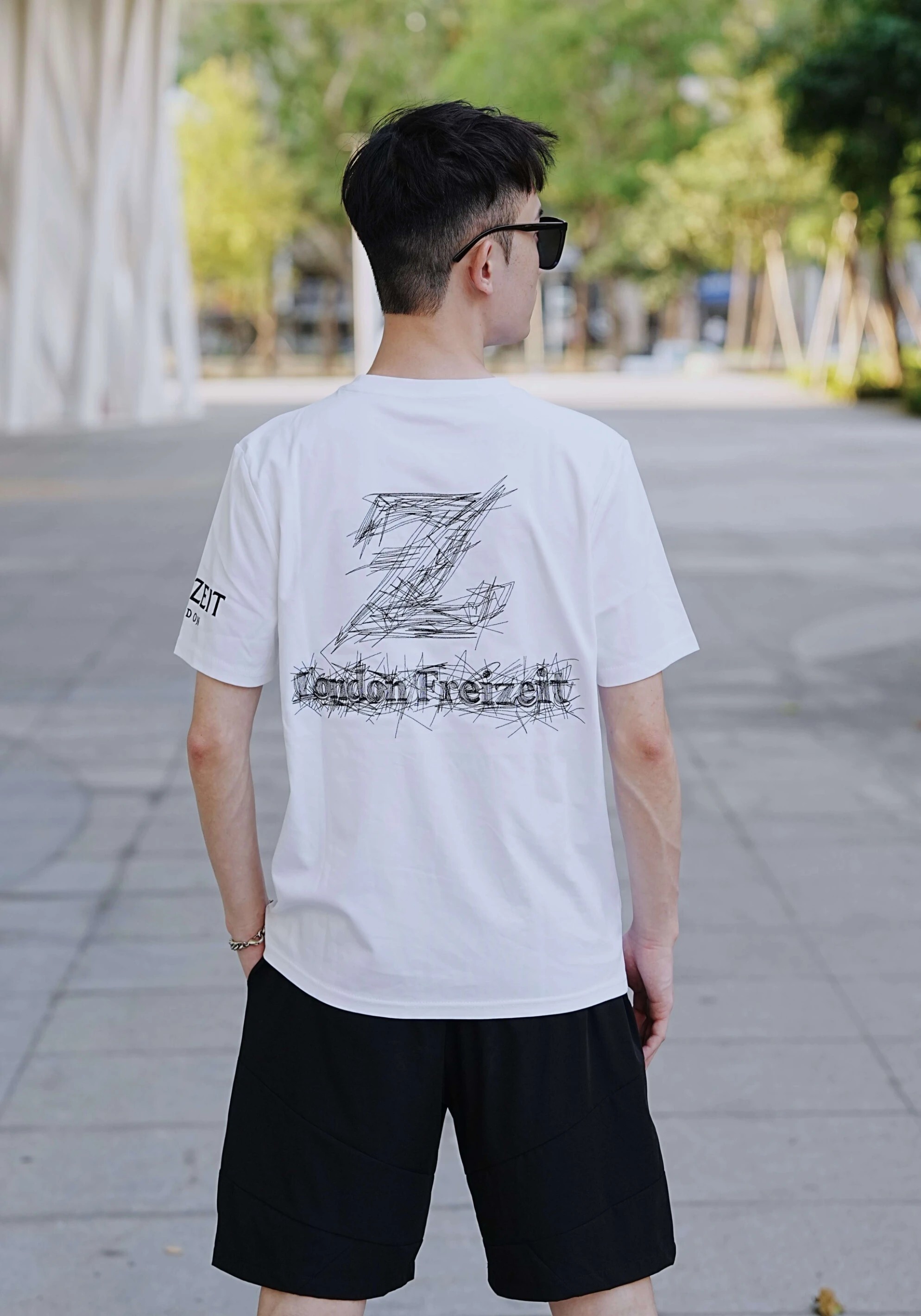 【Freizeit費瑞特】殘影軌跡｜短袖(白)
