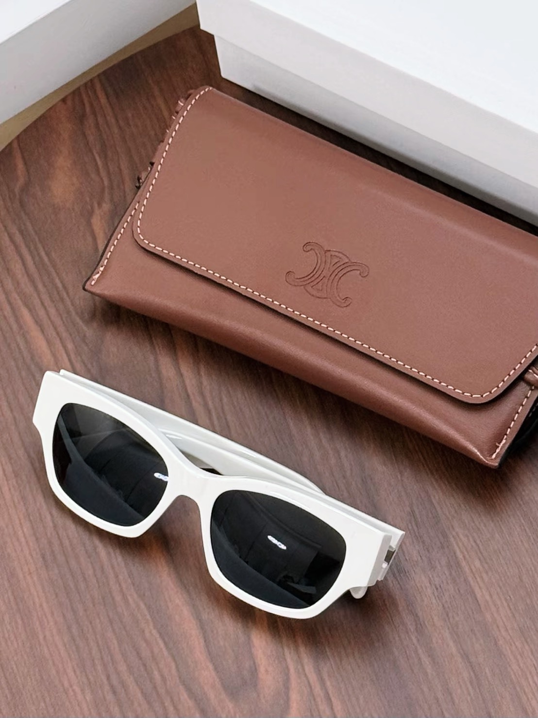 CELINE MONOCHROMS 01 方形墨鏡 附限量 CELINE眼鏡包 眼鏡盒 兩色
