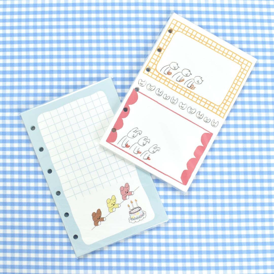 日本PAPIER PLATZ．Nico Recipe M6活頁紙(已打孔) 共2款