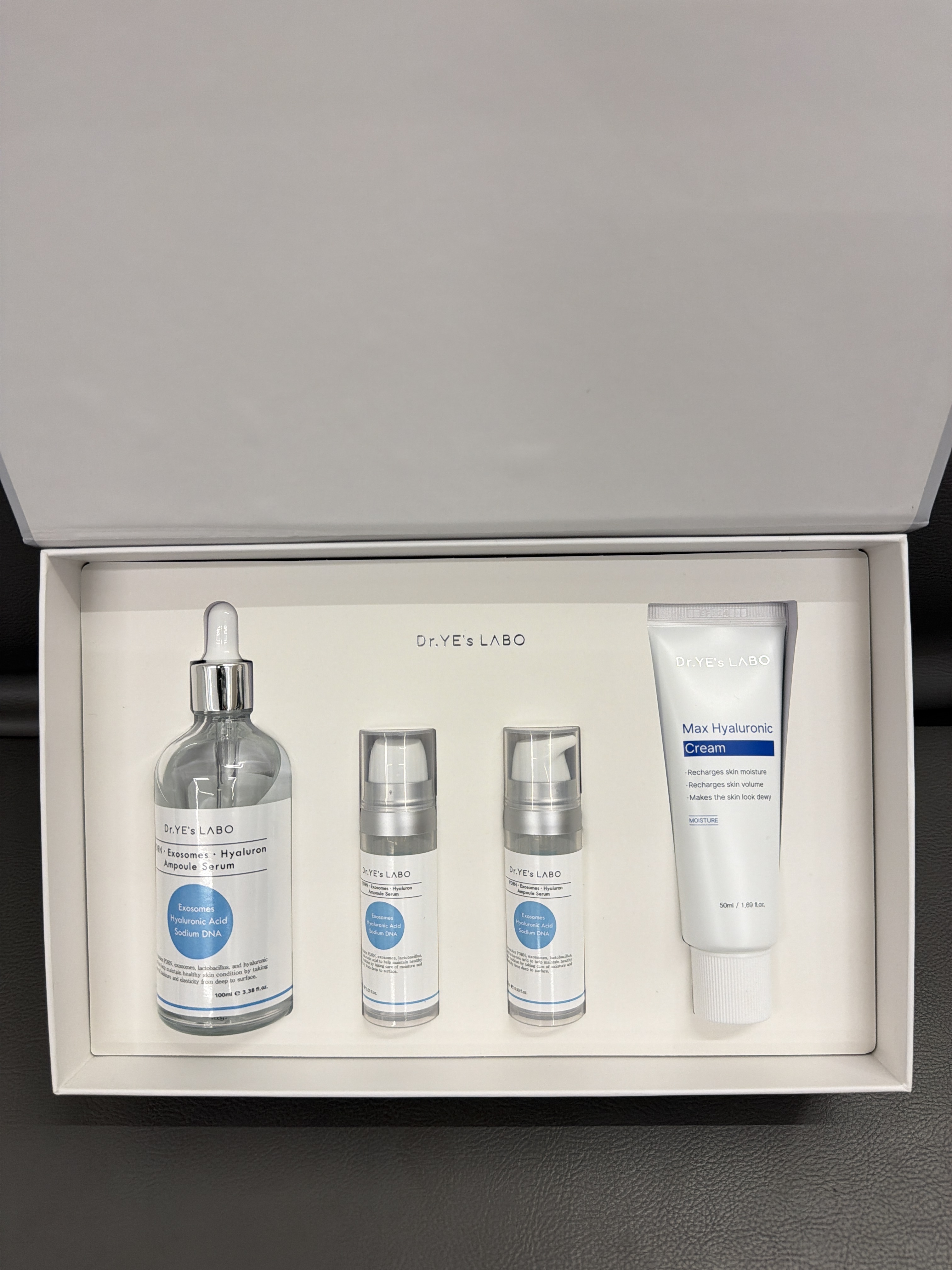 VF47 DR.YE's LABO 100%注水安瓶(8重玻尿酸精華 +2重外泌體) 套裝 (100ML+15ML+15ML+50ML) (LA052)