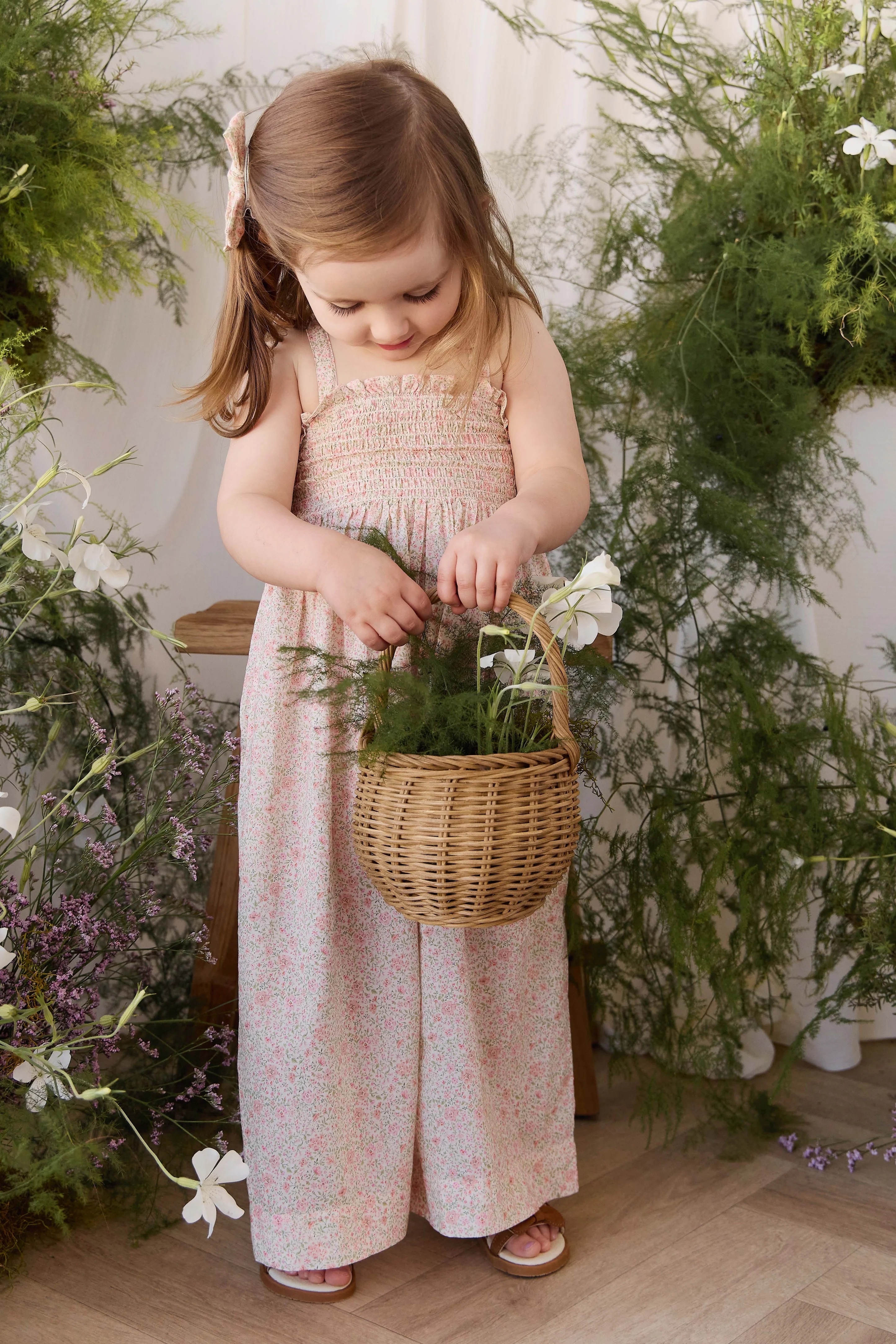 【預購】JAMIE KAY -Organic Cotton Arabella Jumpsuit（Flora Pink）
