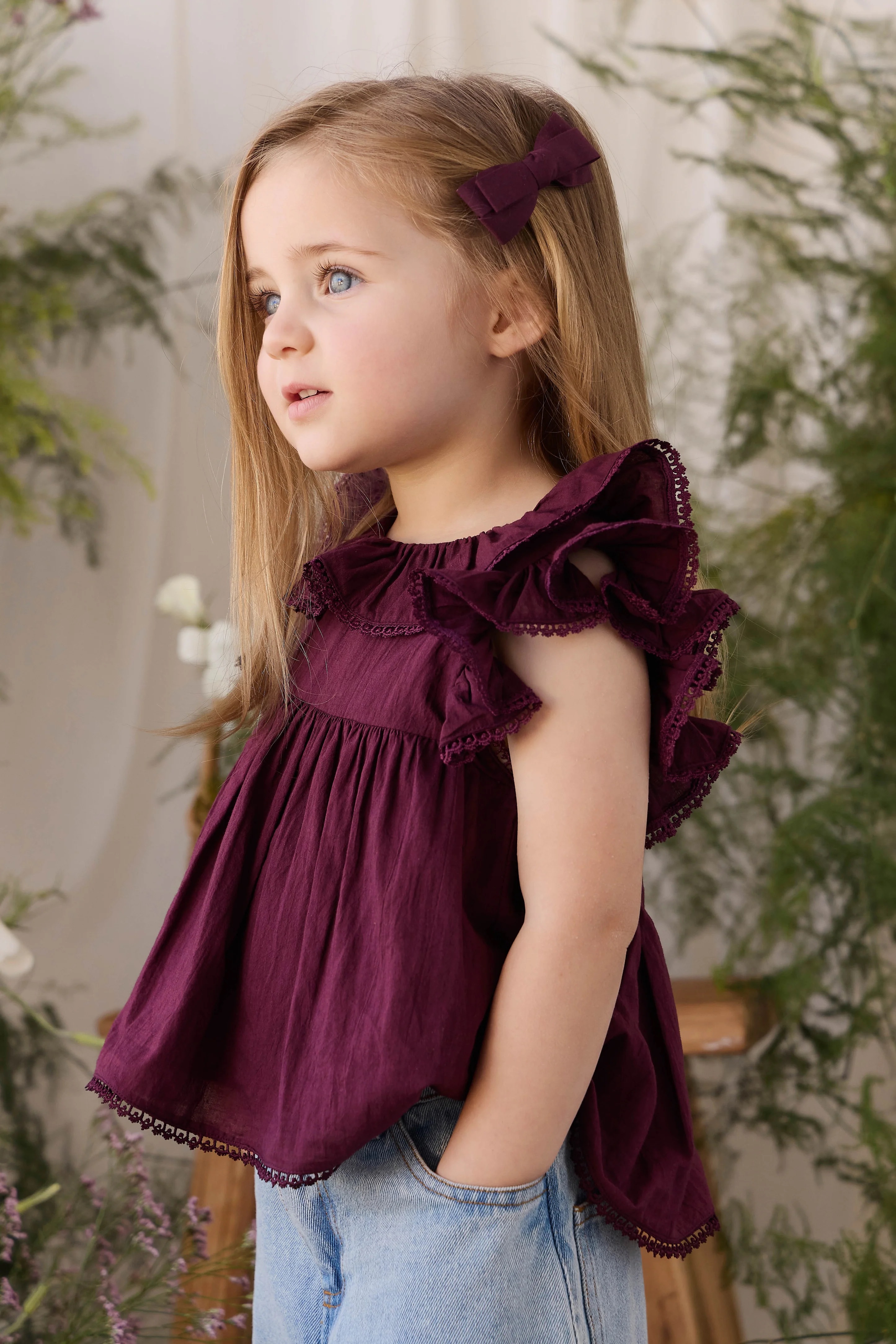 【預購】JAMIE KAY -Organic Cotton Banks Blouse（Fig）