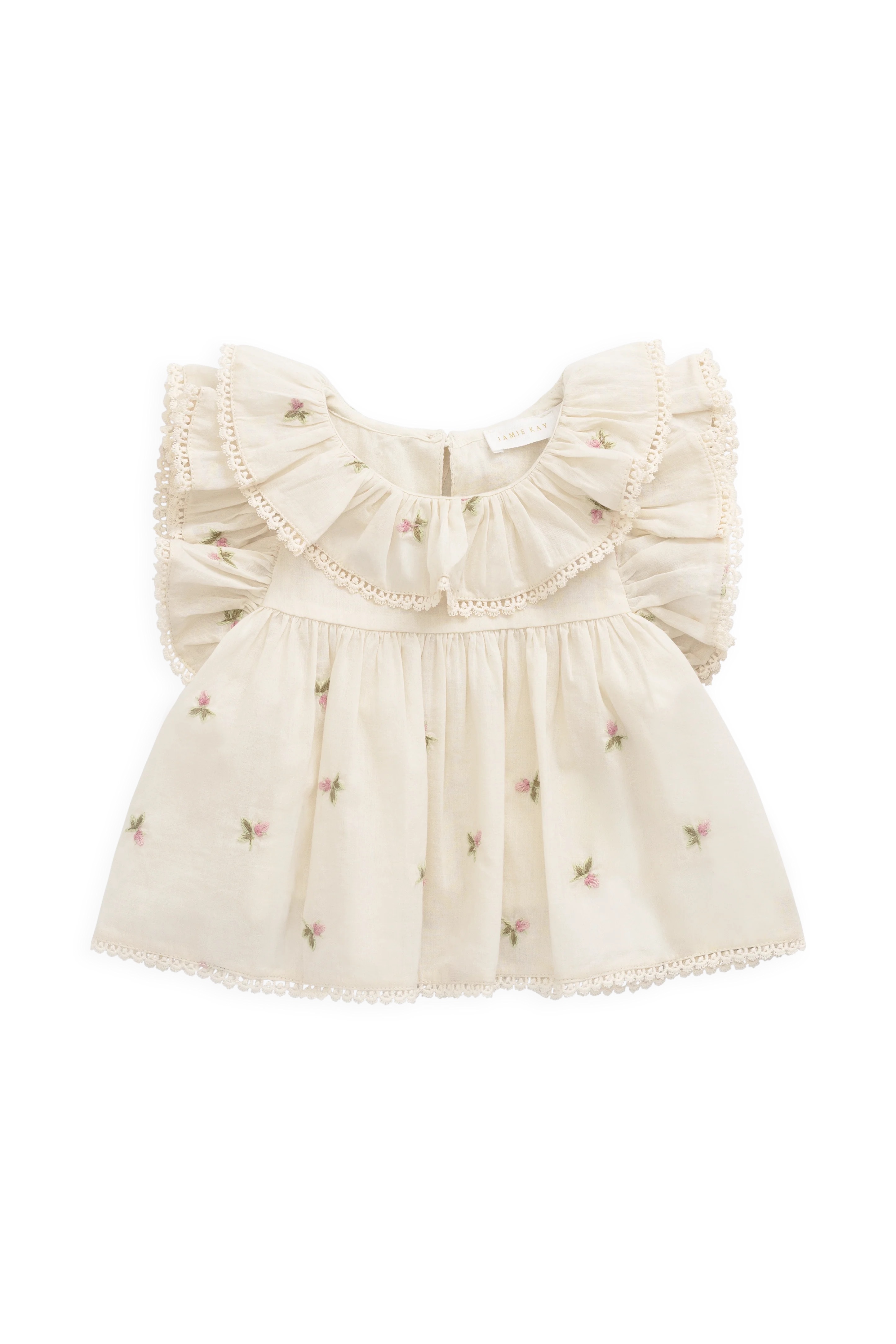 【預購】JAMIE KAY -Organic Cotton Banks Blouse（Rosebud Egret）