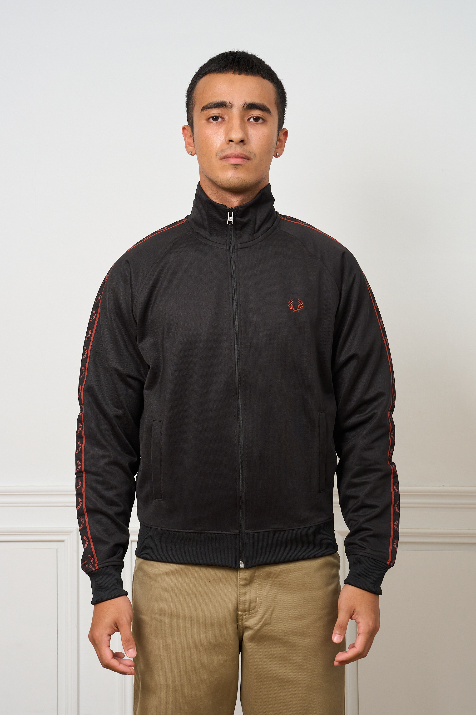 FRED PERRY Contrast Tape Track Jacket對比色織帶運動外套【J5557】