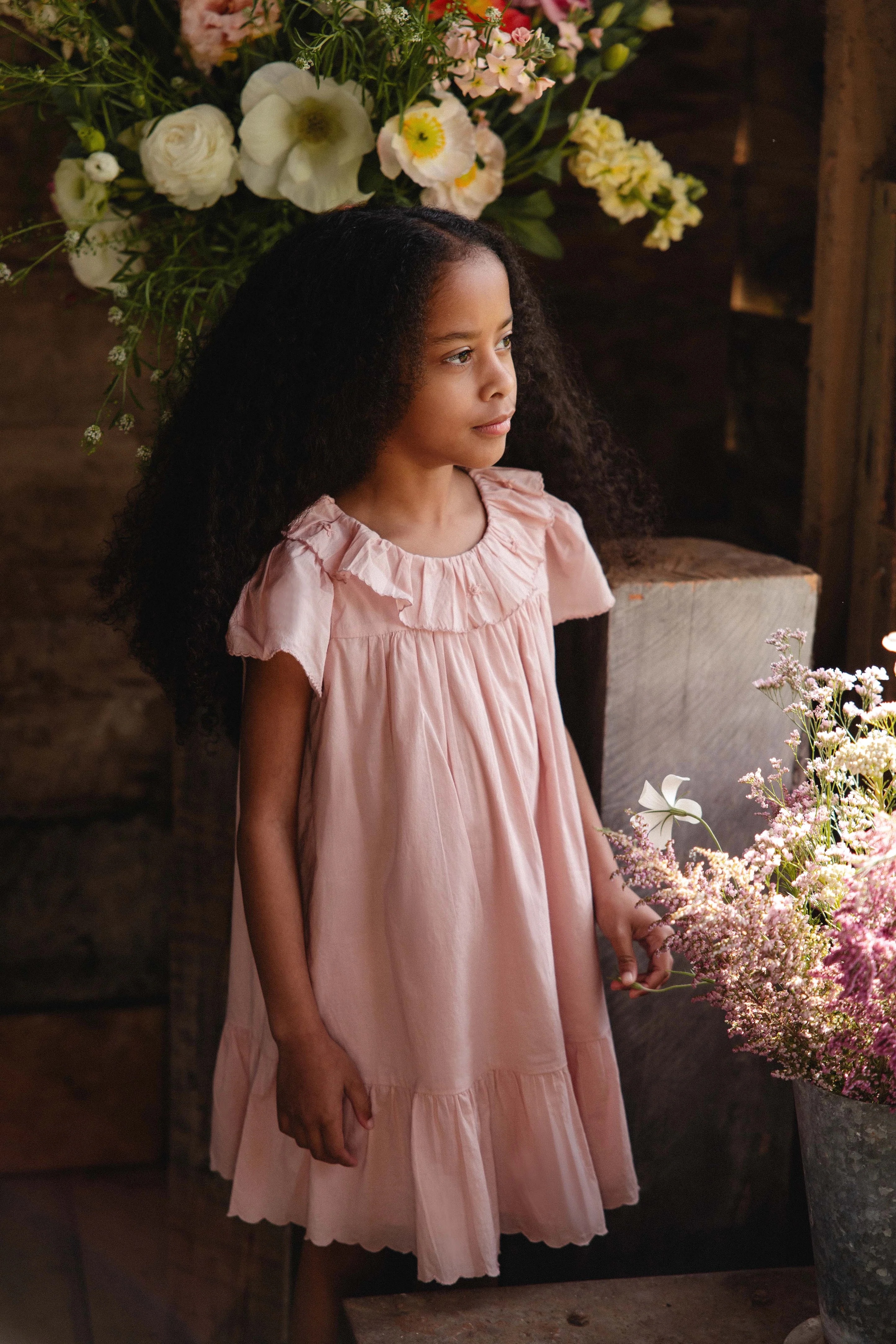 【預購】JAMIE KAY -Organic Cotton Calianna Dress（Shell Pink）
