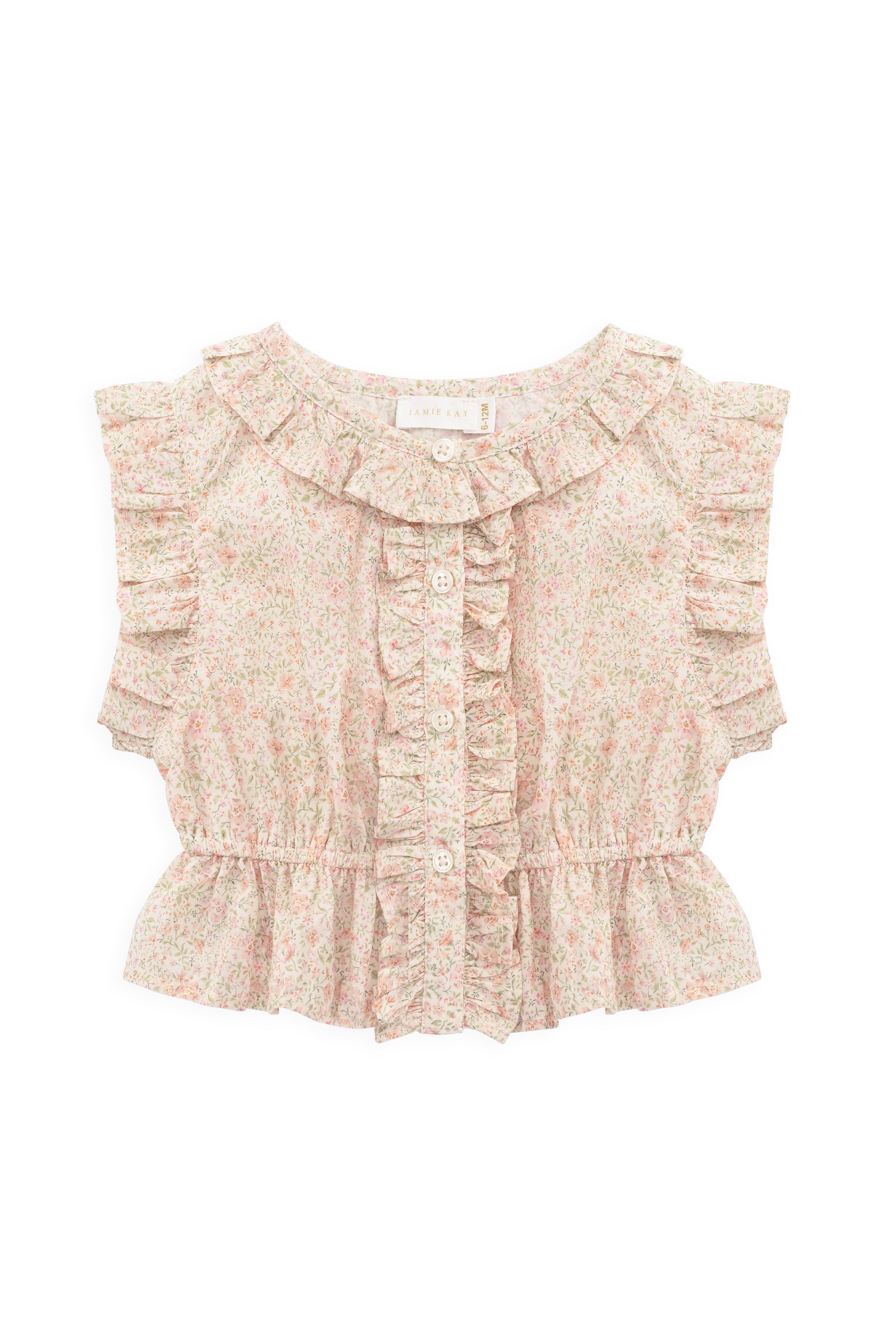 【預購】JAMIE KAY -Organic Cotton Calianna Top（Flora Pink）