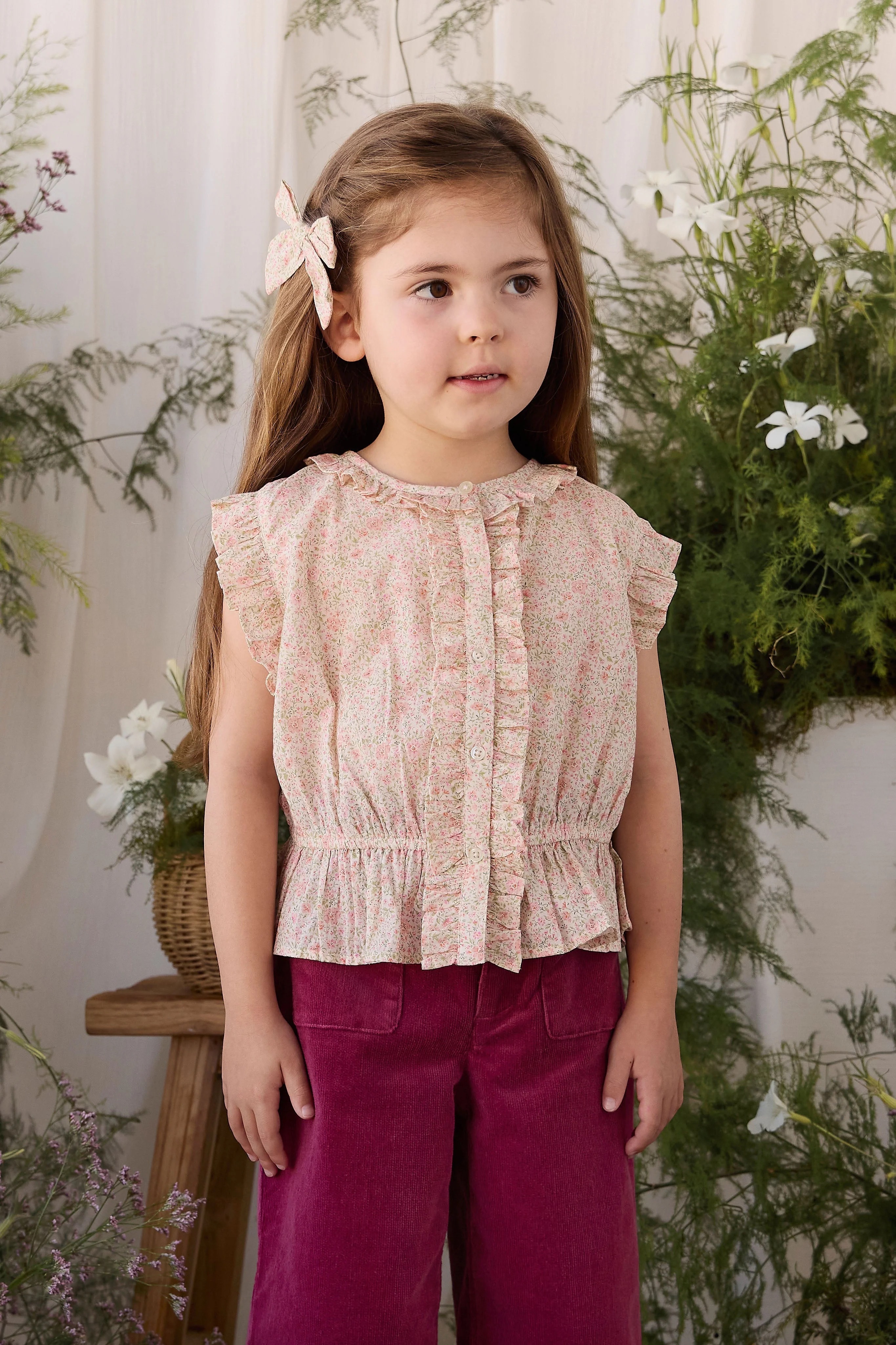 【預購】JAMIE KAY -Organic Cotton Calianna Top（Flora Pink）