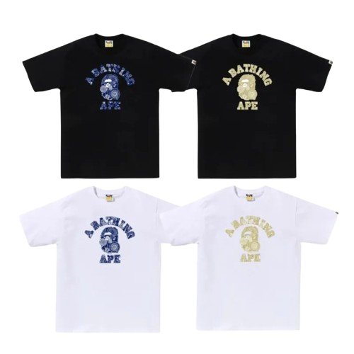 A BATHING APE® T-shirt 花卉人猿頭 短袖 001TEM301042M
