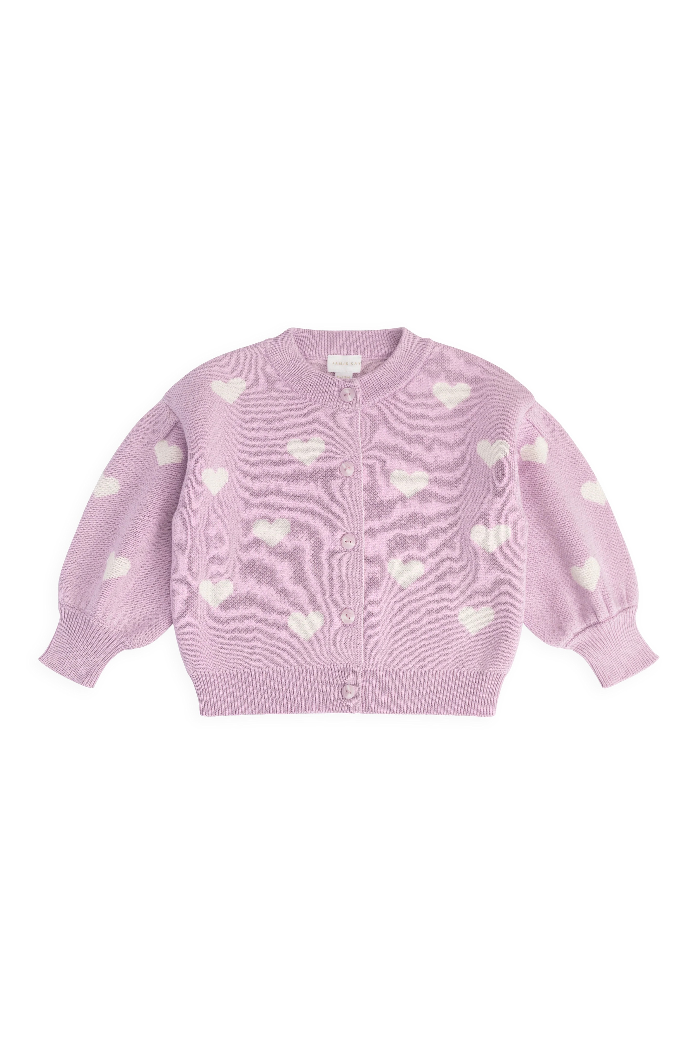 【預購】JAMIE KAY -Kayla Cardigan（Kayla Heart Jacquard Orchid Dream）