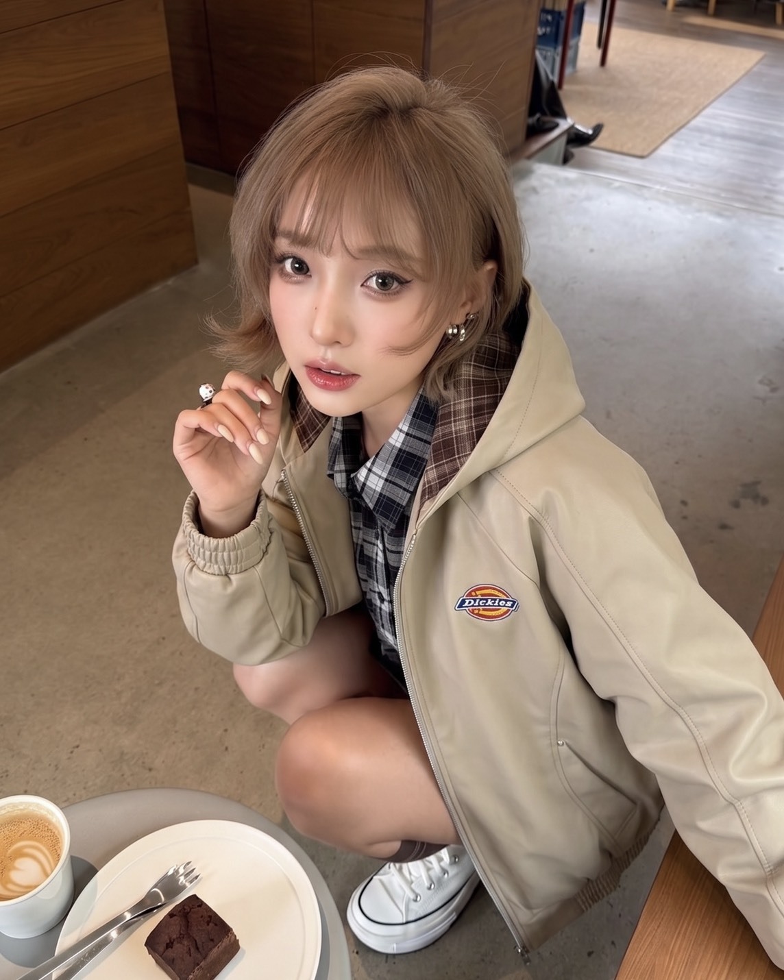 Dickies 美式 復古 格子 撞色 解構 連帽外套 3色