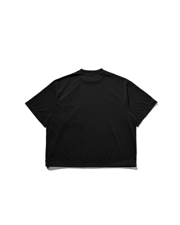 CLESSTE｜3D POCKET MASSIVE T-SHIRT WITH DRAWSTRINGS "BLACK"